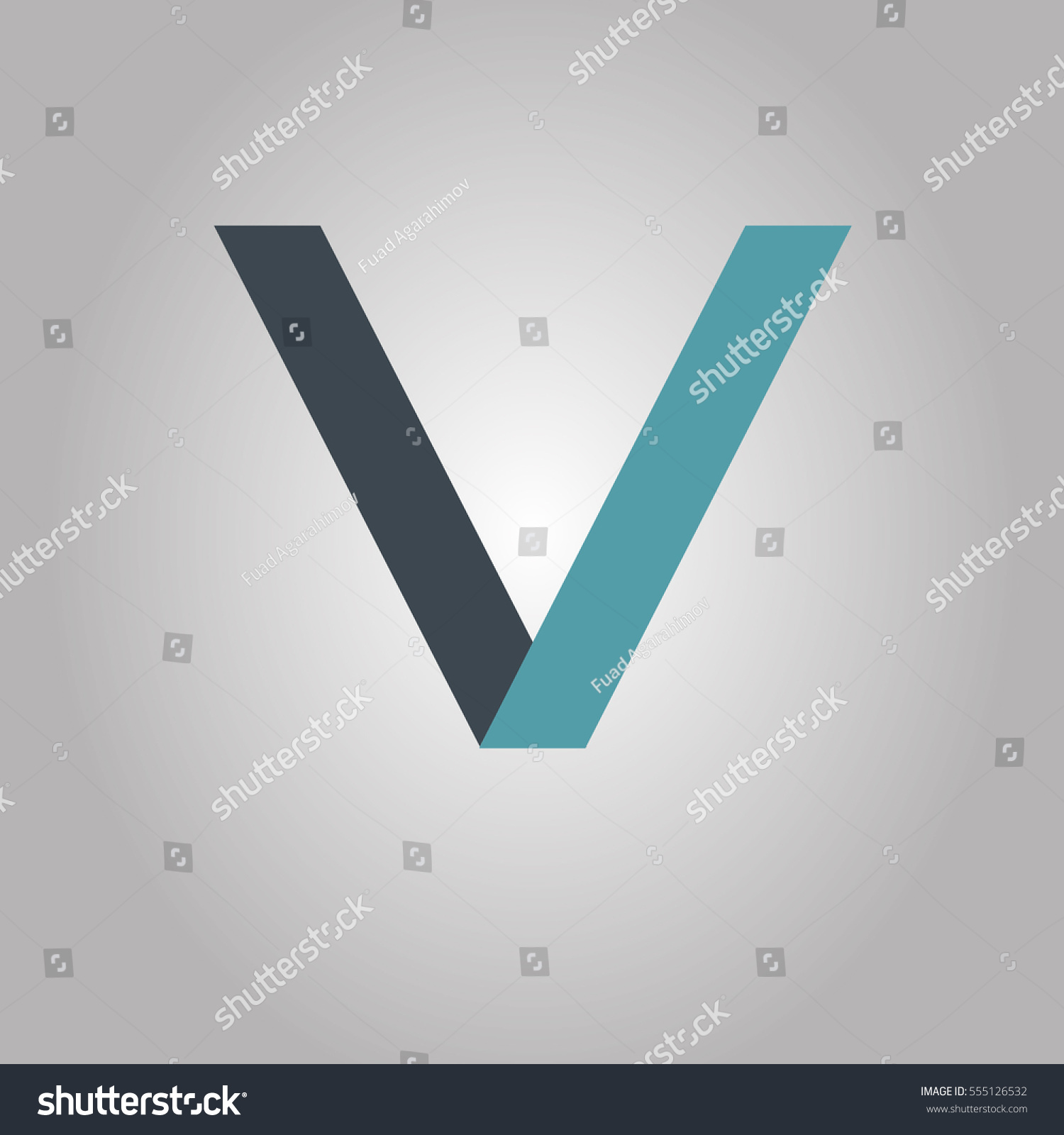 V icon - Royalty Free Stock Vector 555126532 - Avopix.com