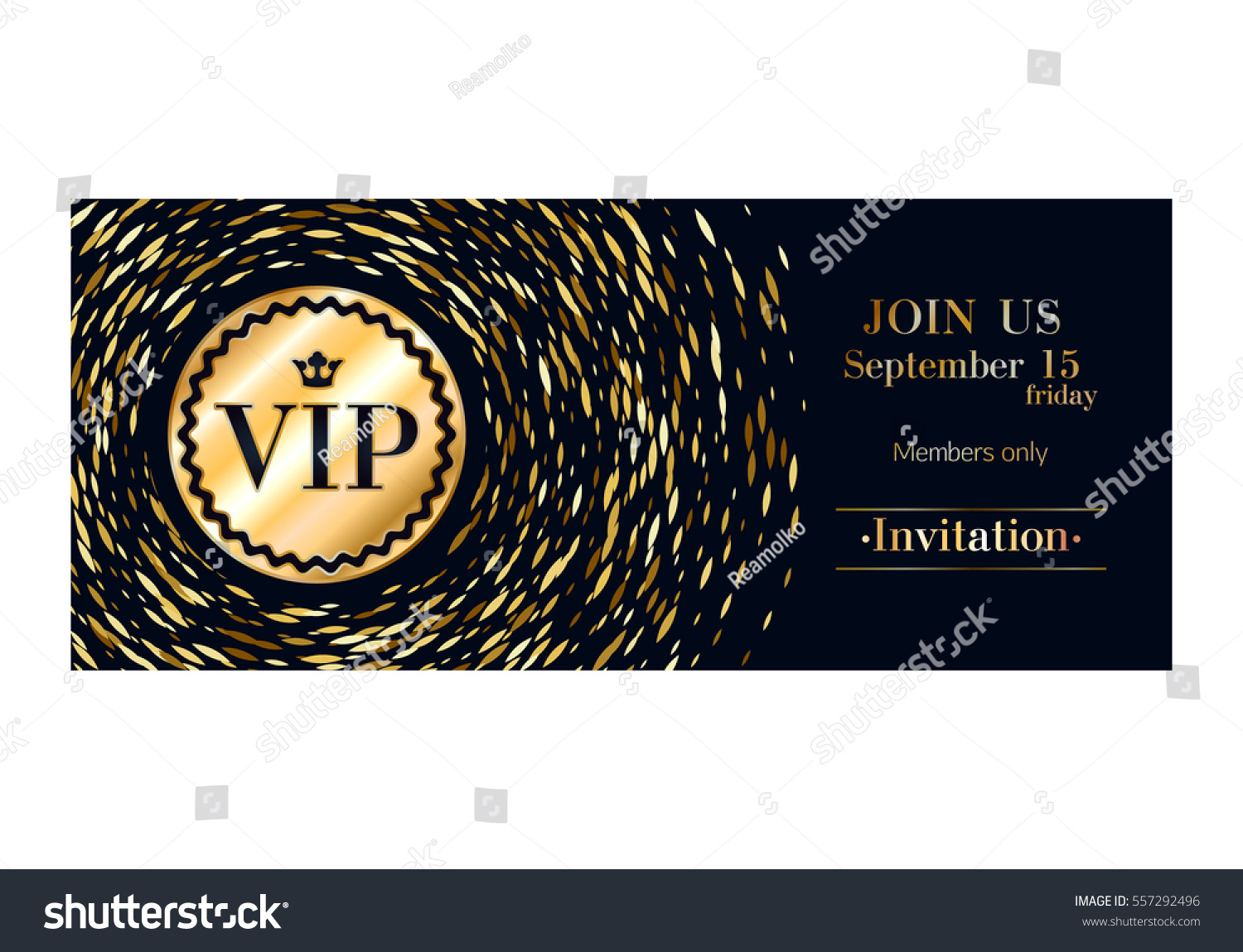 VIP club party premium invitation card poster - Royalty Free Stock ...