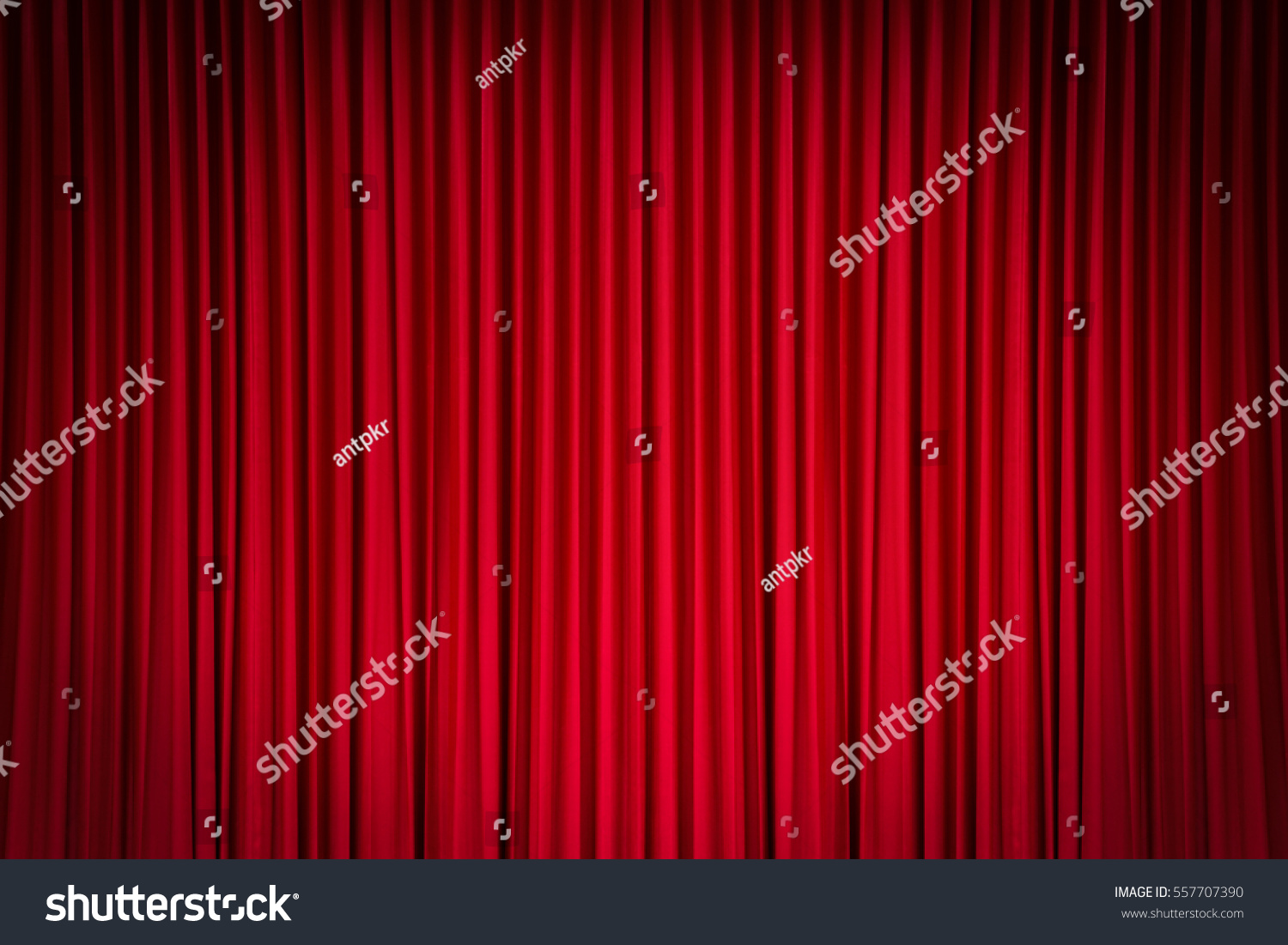 Red Stage Curtain #557707390