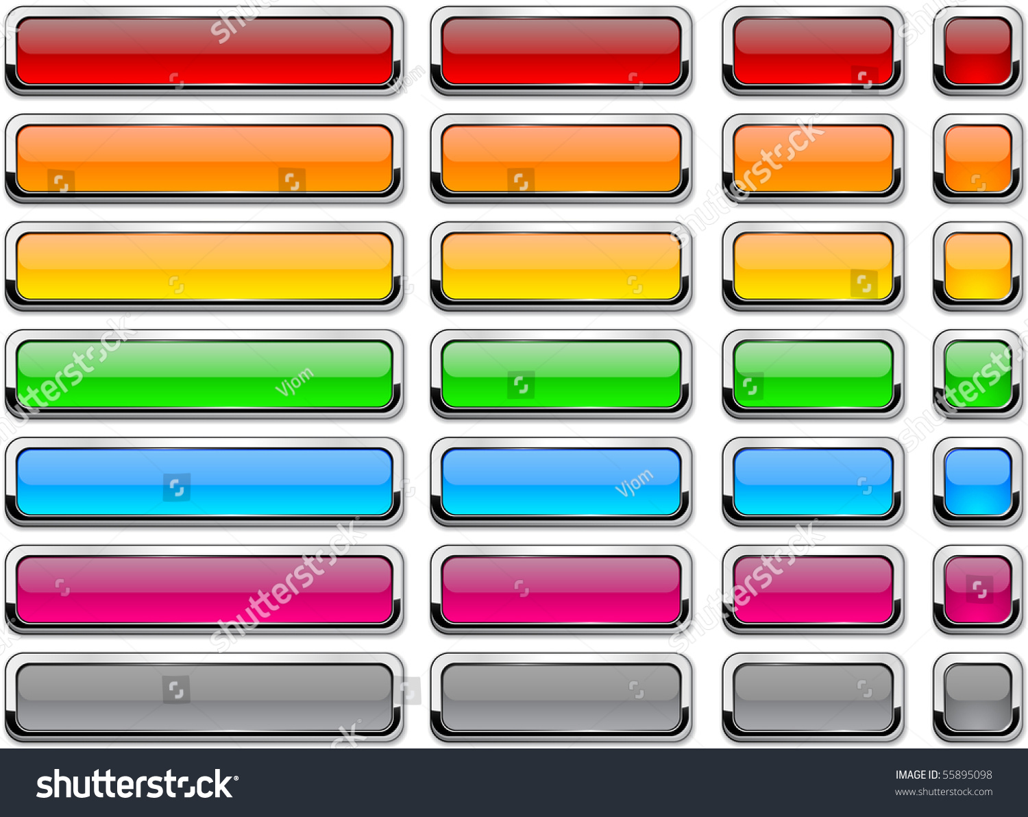 Long and short rectangular buttons. - Royalty Free Stock Vector ...