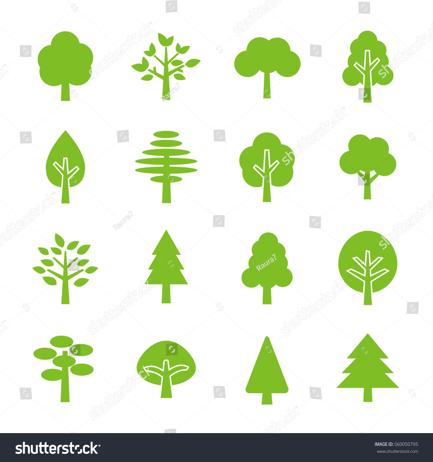 Tree icon set #560050795
