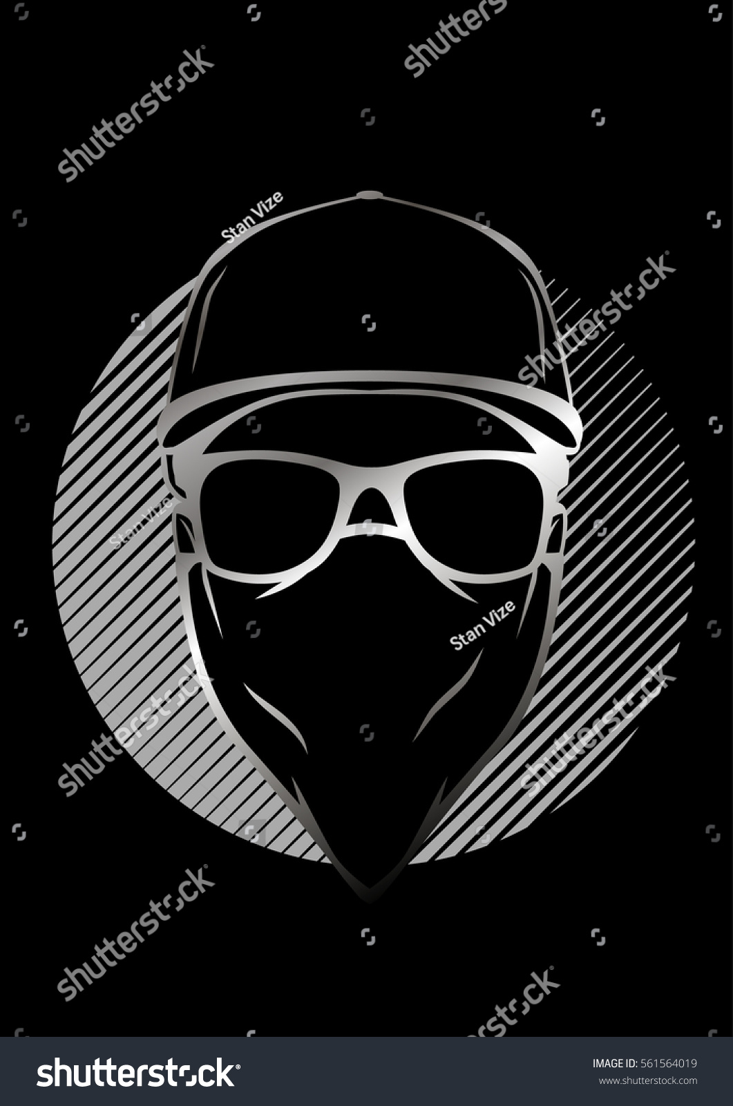 Gangsta icon template - Royalty Free Stock Vector 561564019 - Avopix.com