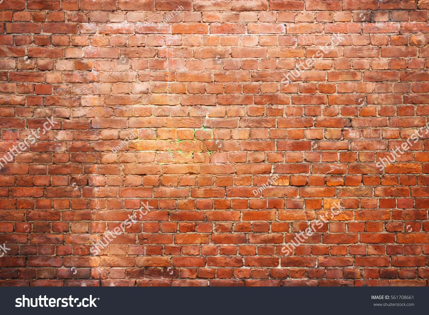 Old brick wall, old texture of red stone blocks closeup #561708661