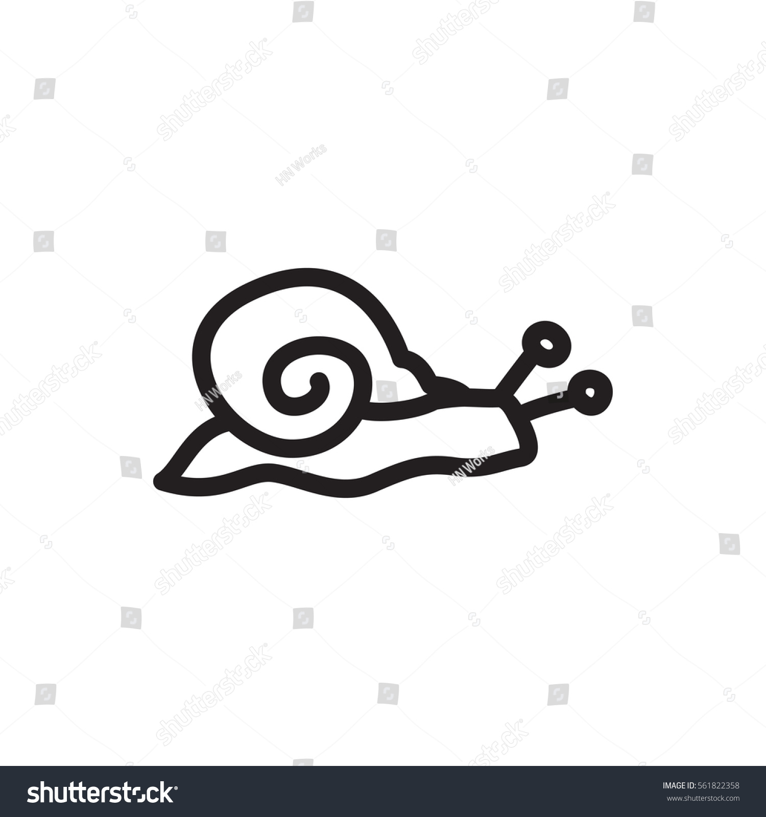 snail icon illustration isolated vector sign - Royalty Free Stock ...