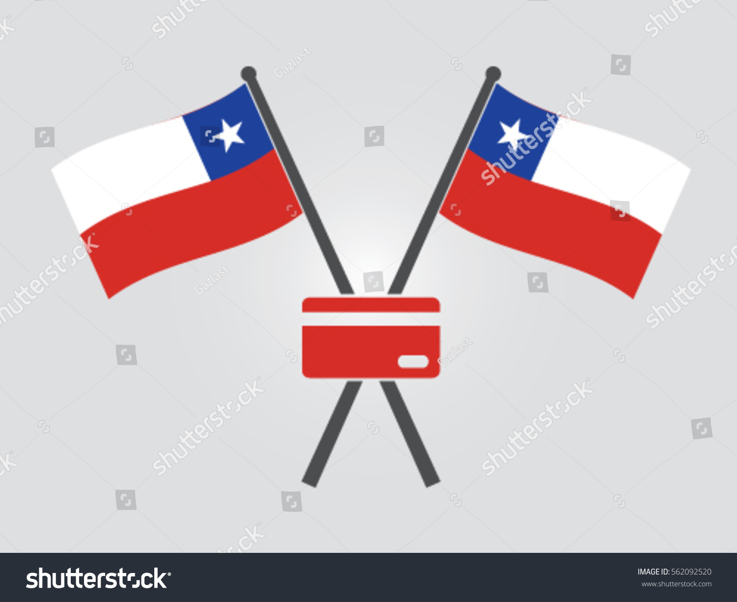 Chile Emblem Credit Debit Card #562092520