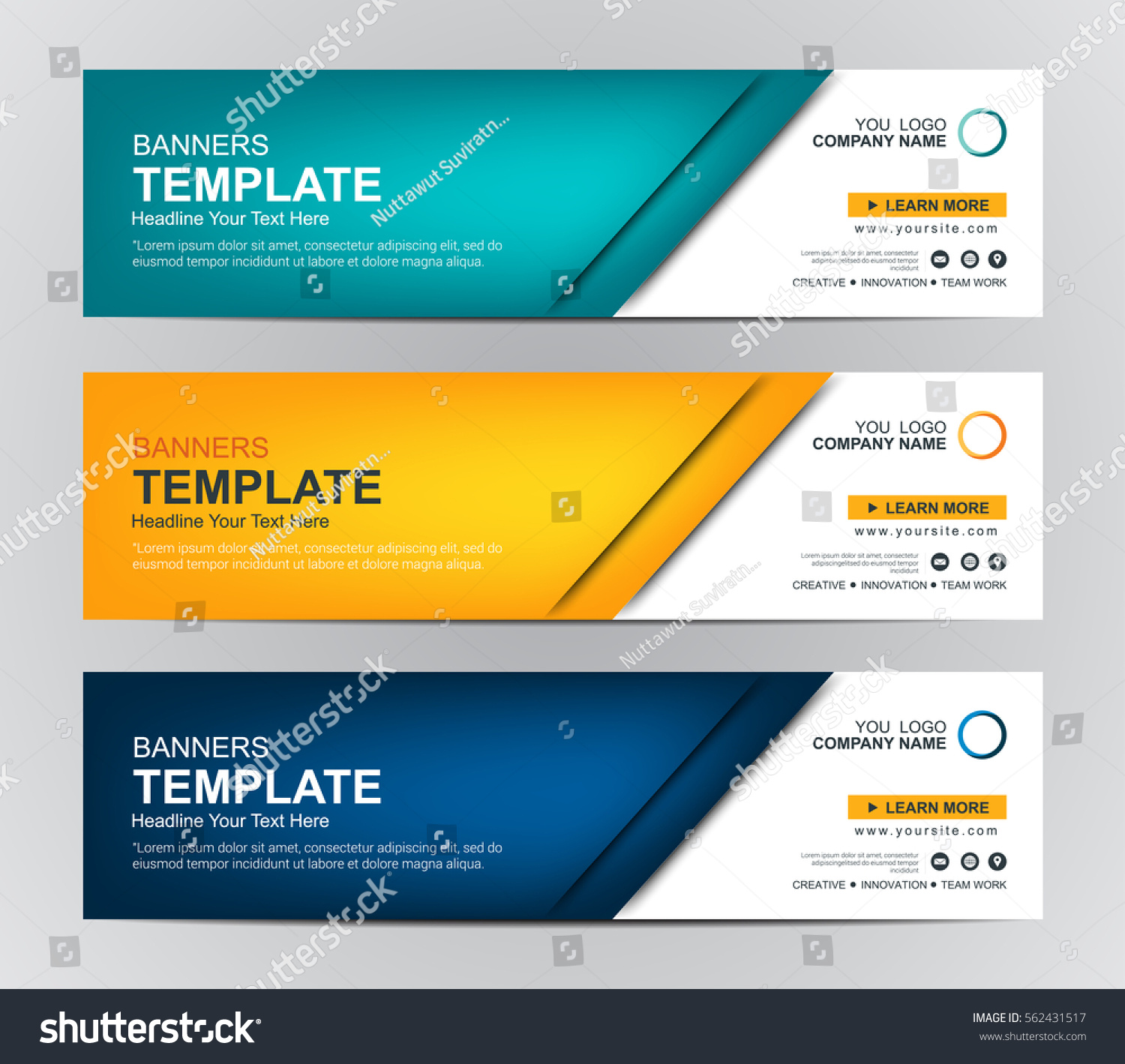 Abstract Web banner design background or header Templates #562431517