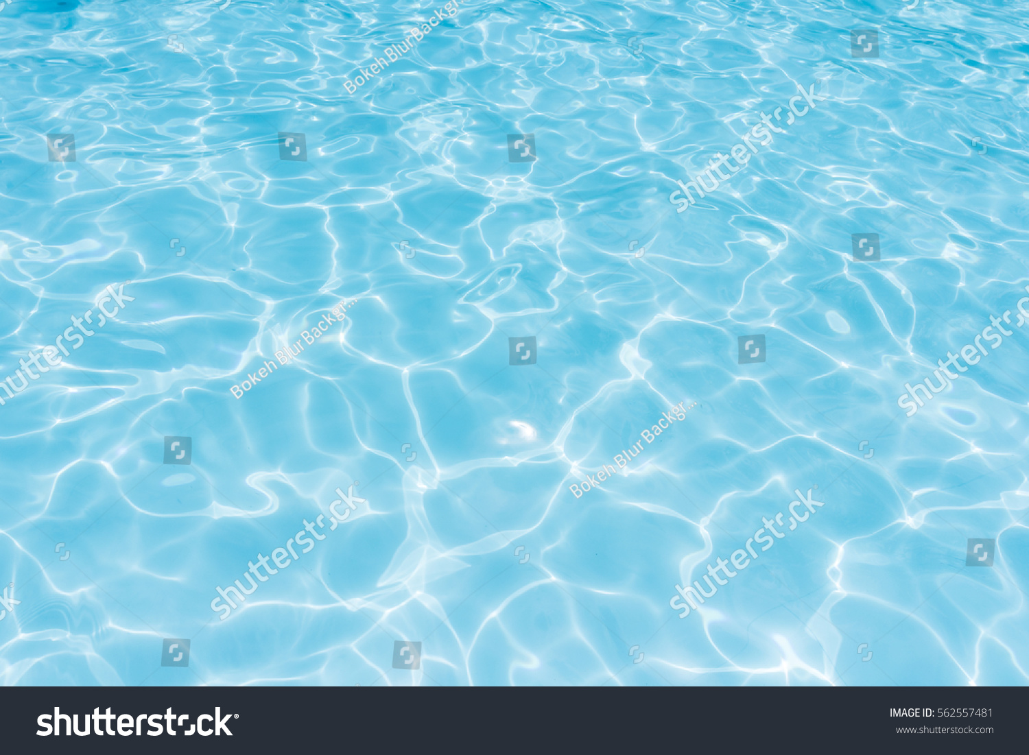 water in swimming pool rippled water detail background #562557481