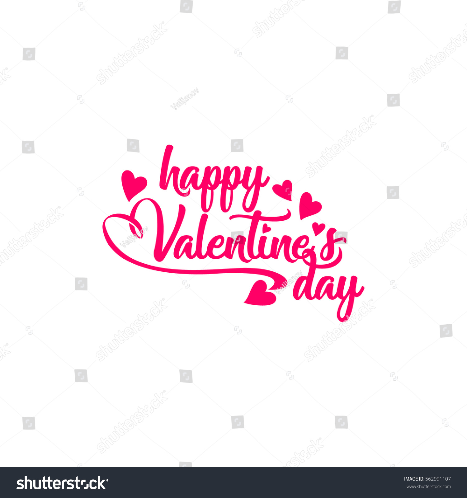Happy Valentine's day vector element #562991107