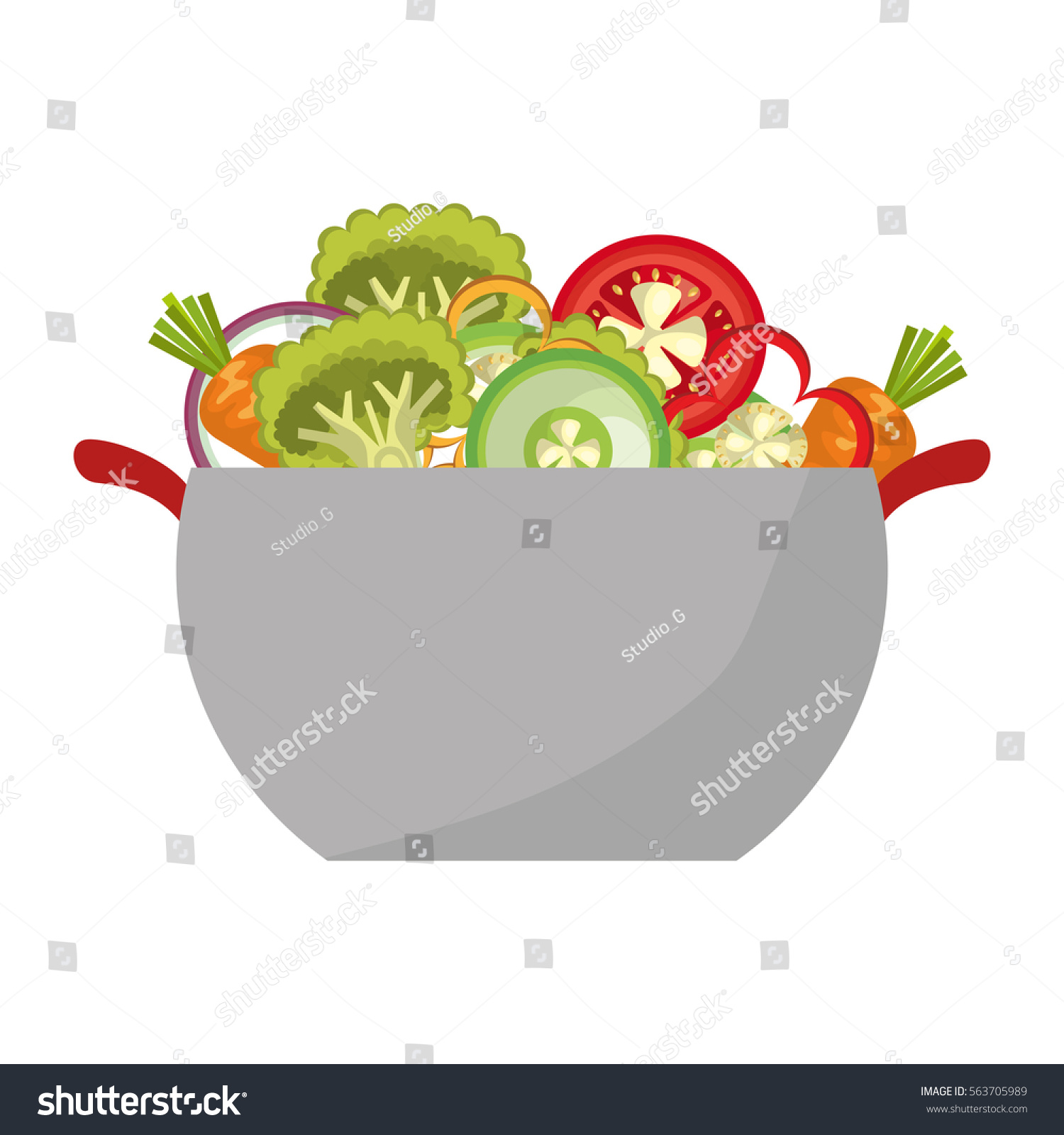 salad vegetables fresh icon #563705989