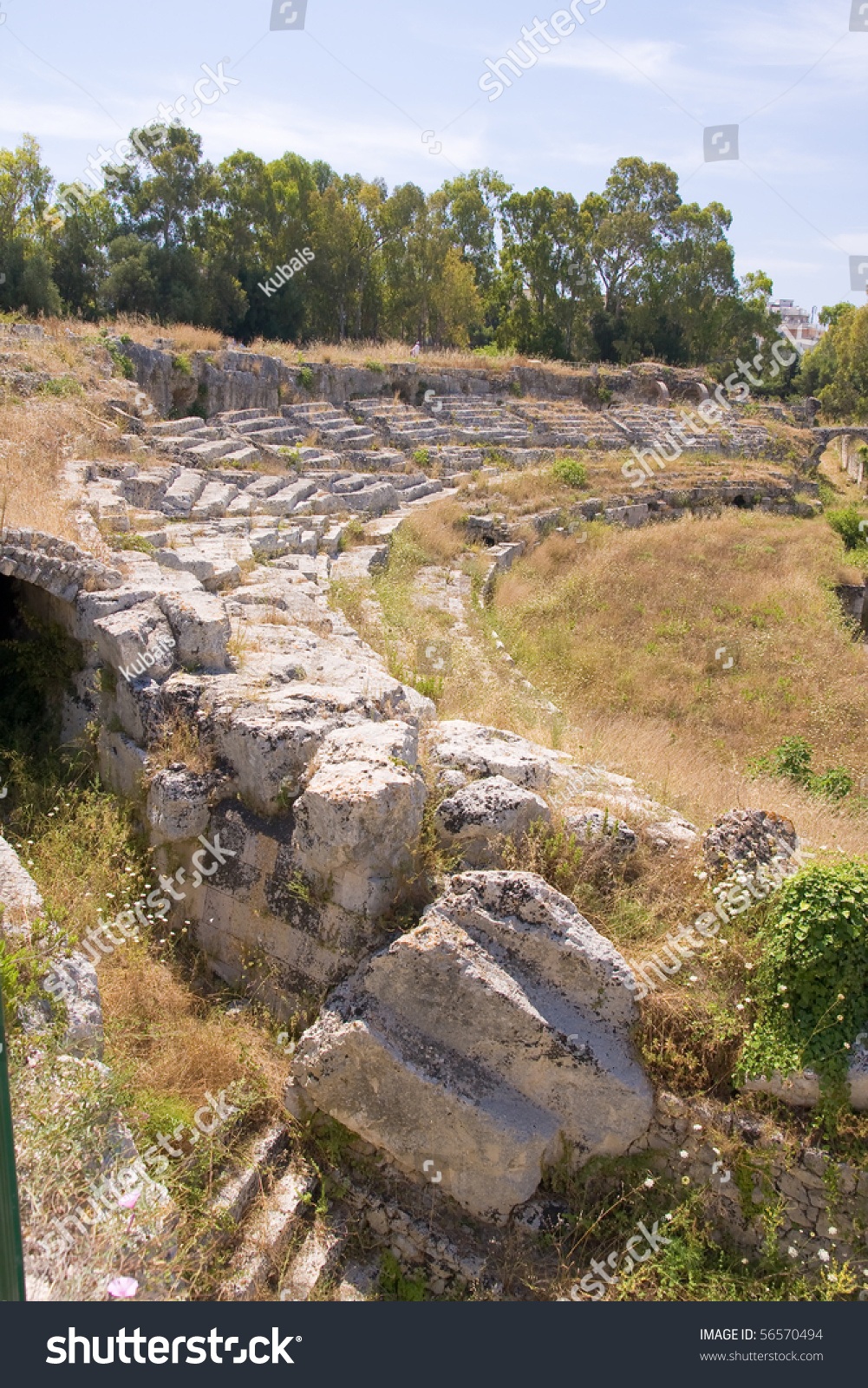 greek theatre in syracuse, sicily #56570494
