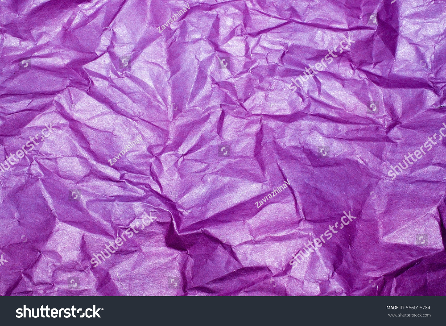 Purple crumpled paper #566016784
