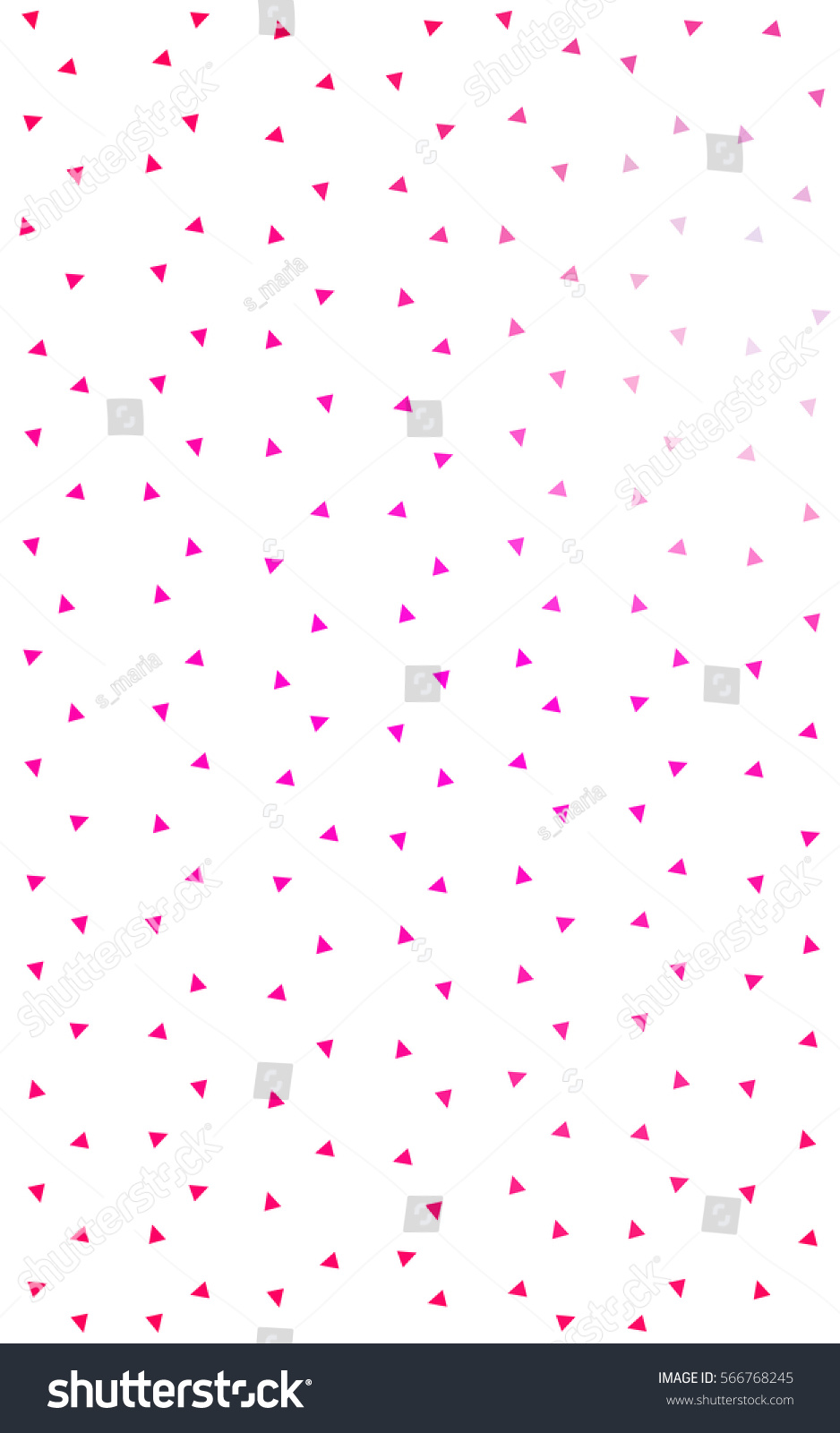 Light Pink abstract colorful background, which consist of triangles. Pattern with colored triangles on white background. #566768245