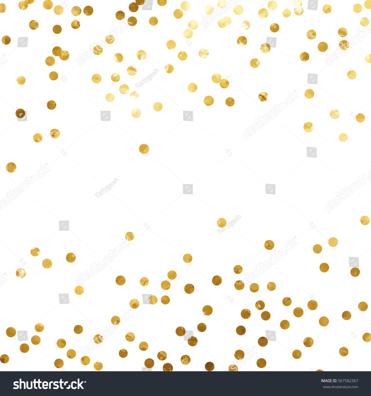 gold glitter background polka dot vector illustration #567582367