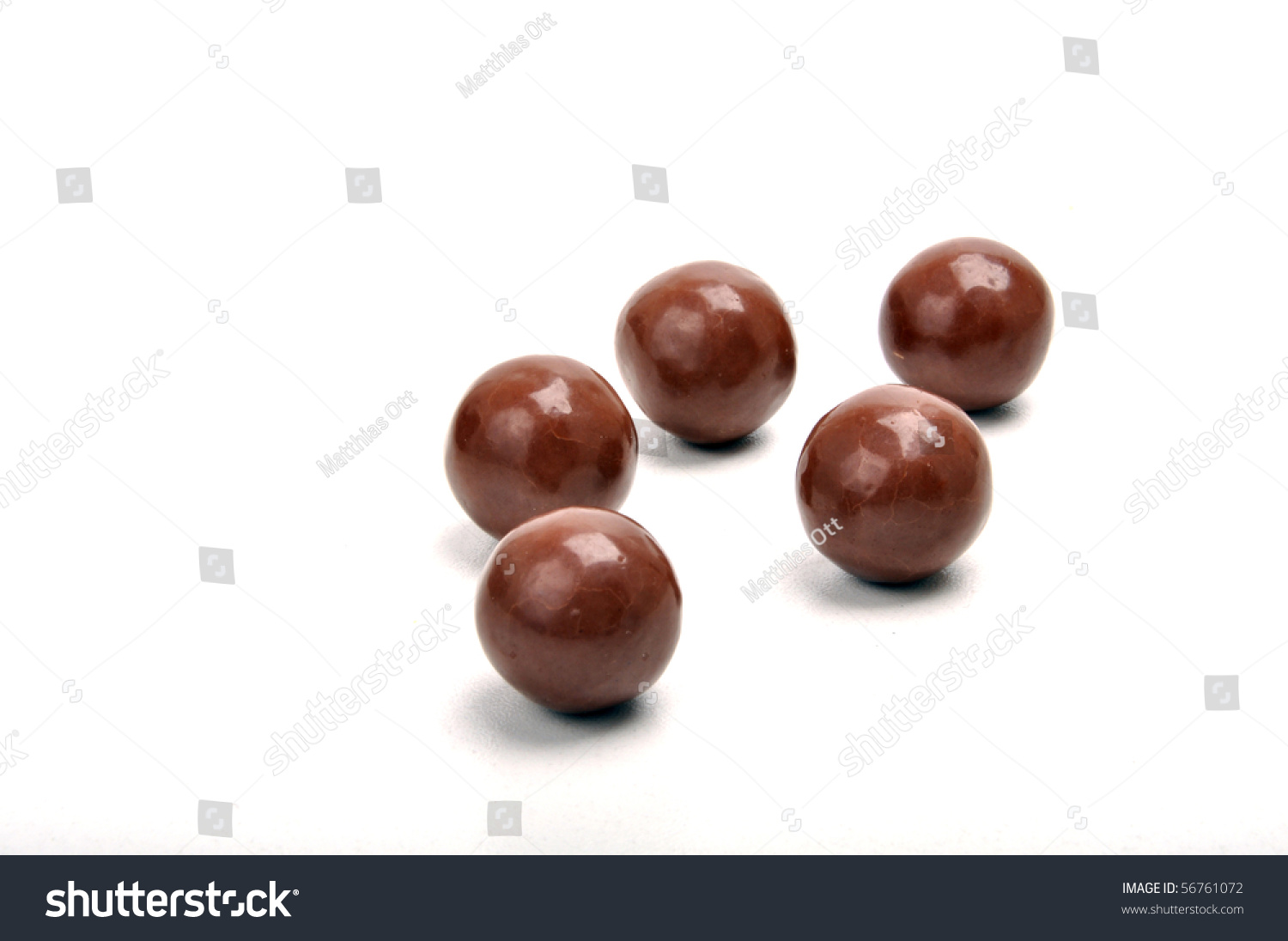 five chocolate balls with rum in it #56761072