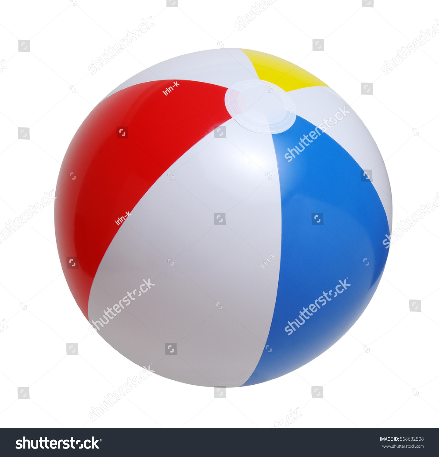 Beach ball isolated on a white background #568632508