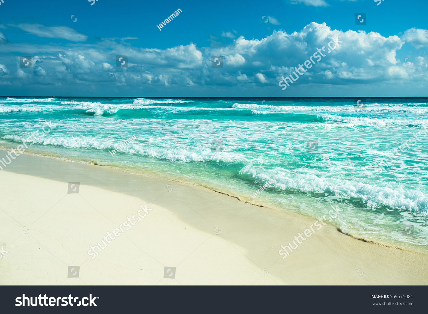 Cancun beach panorama, Mexico #569575081