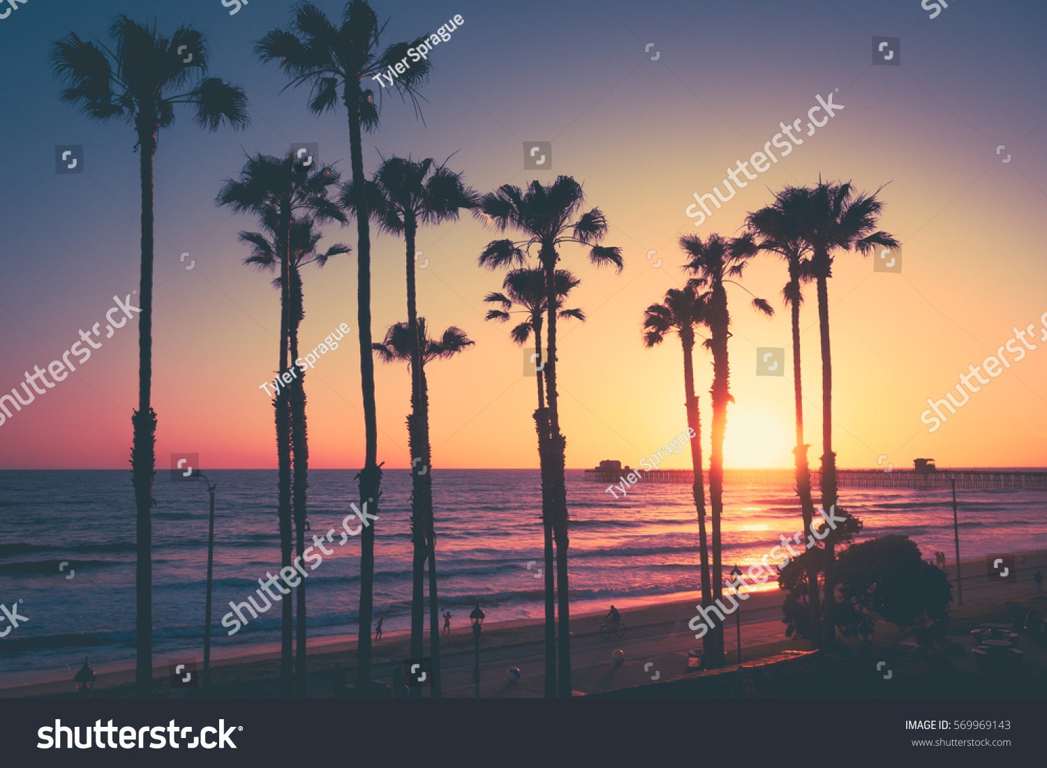 California Beach Sunset #569969143