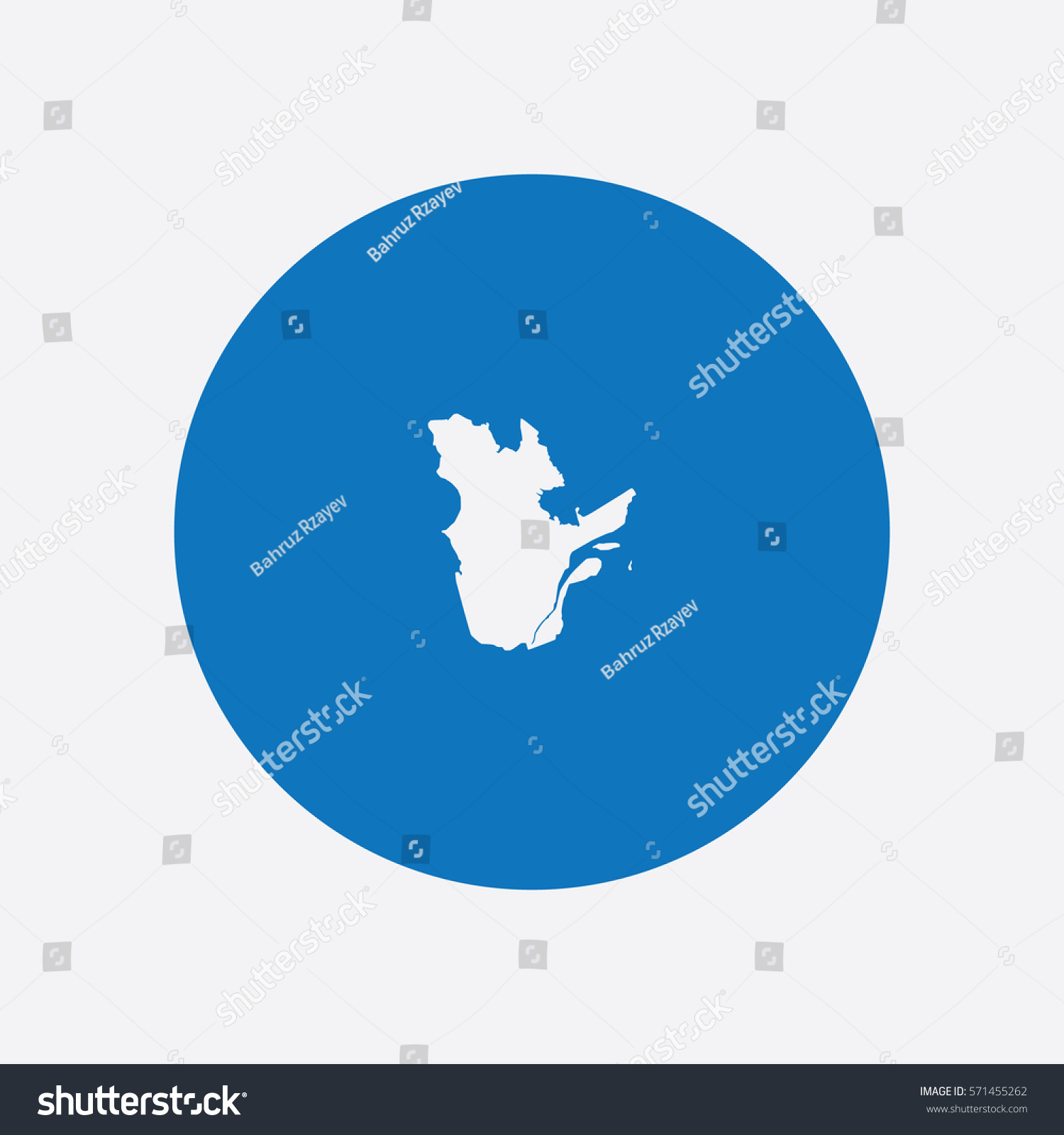 Map Of Quebec Vector Illustration Royalty Free Stock Vector 571455262