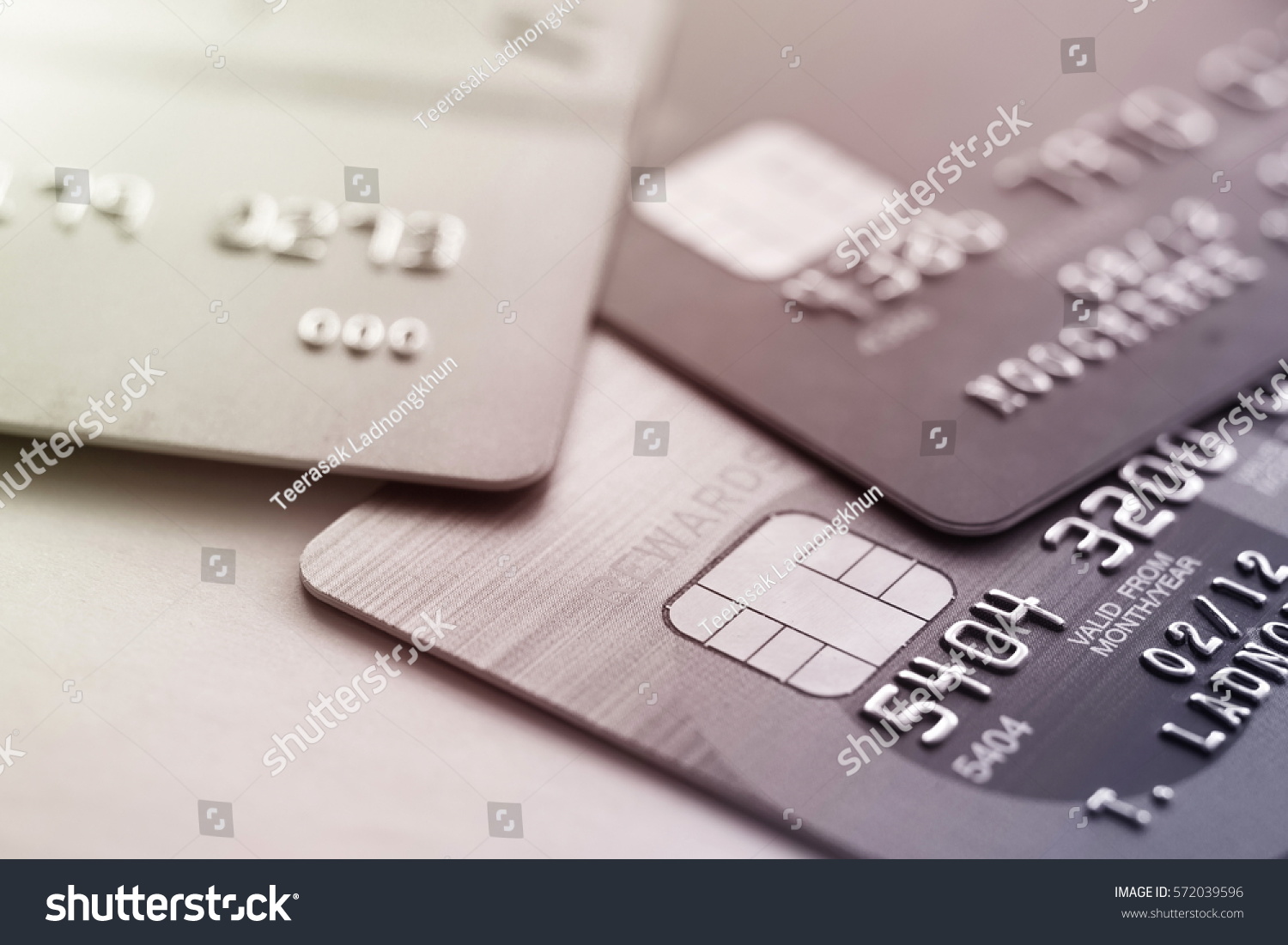 Credit card shopping closeup shot for background,selective focus #572039596
