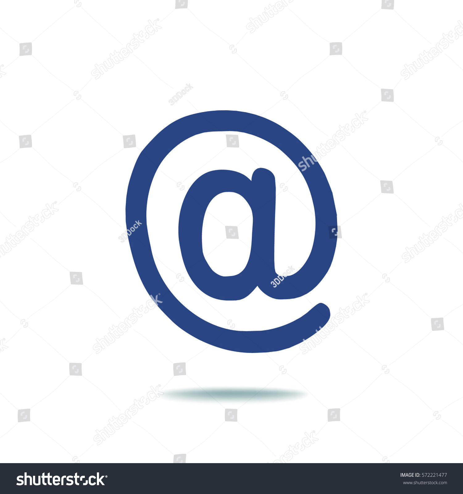 at symbol icon. - Royalty Free Stock Vector 572221477 - Avopix.com