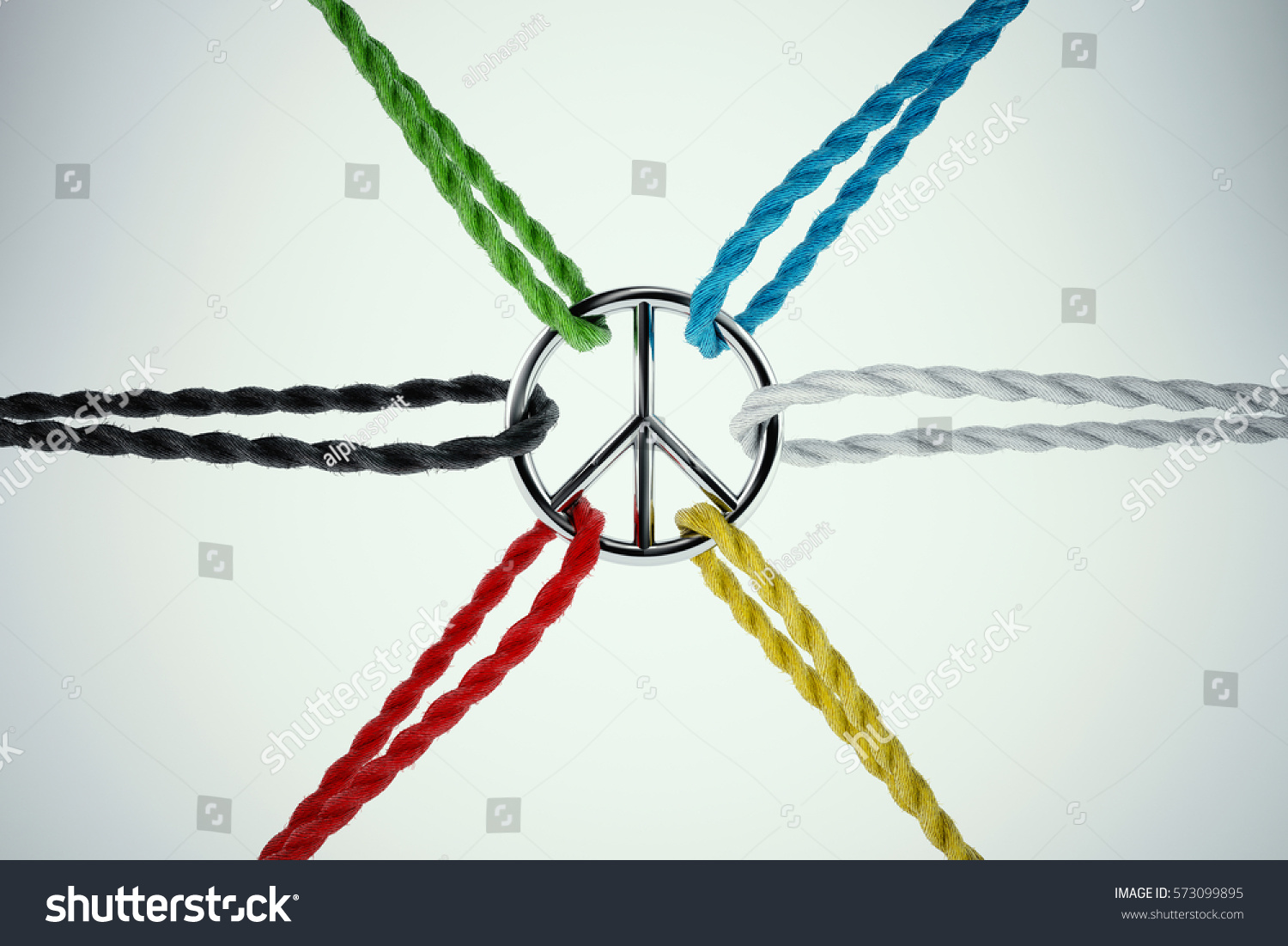 3D Rendering of united for peace #573099895