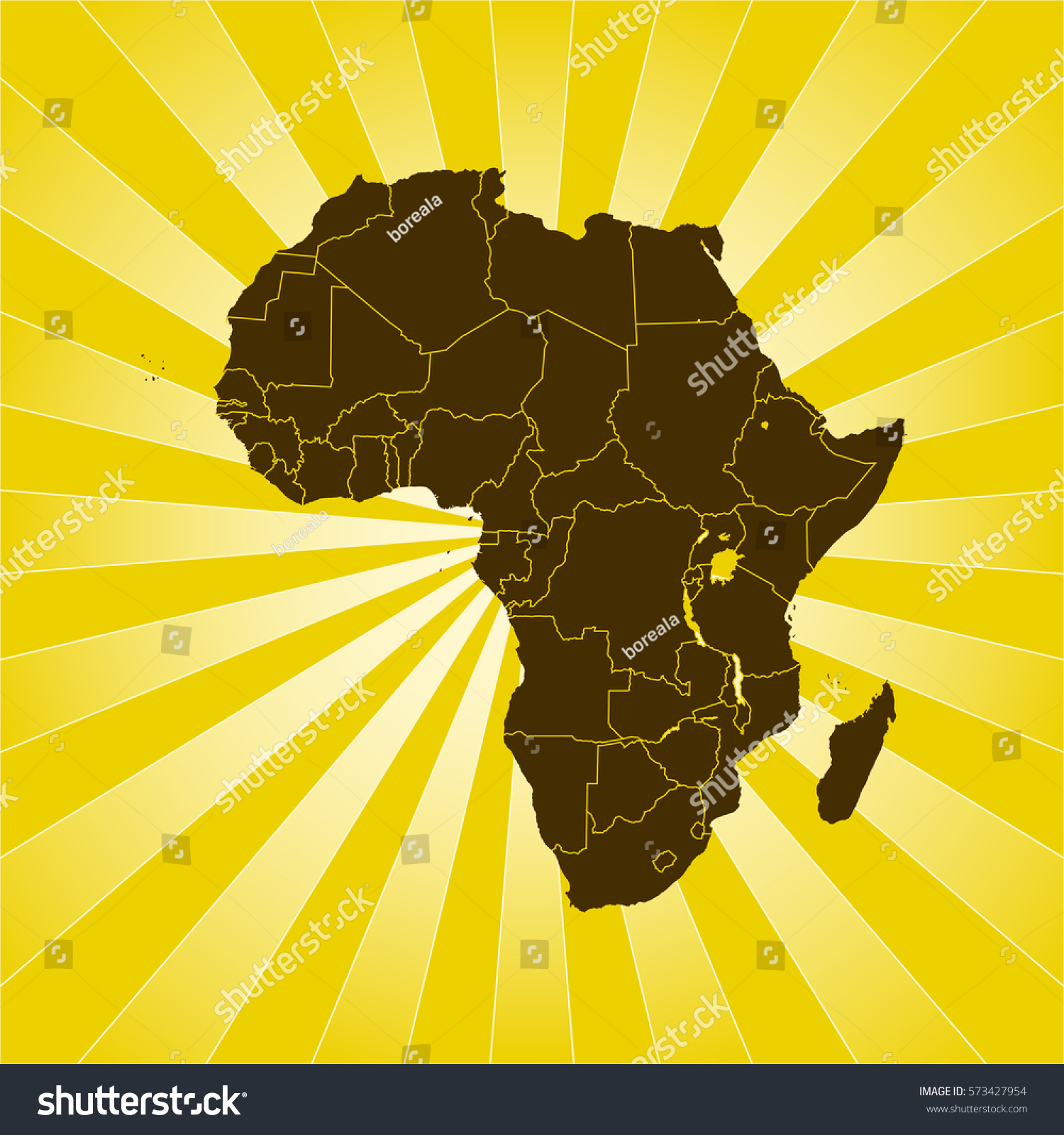 Map Of Africa Royalty Free Stock Vector 573427954 6095