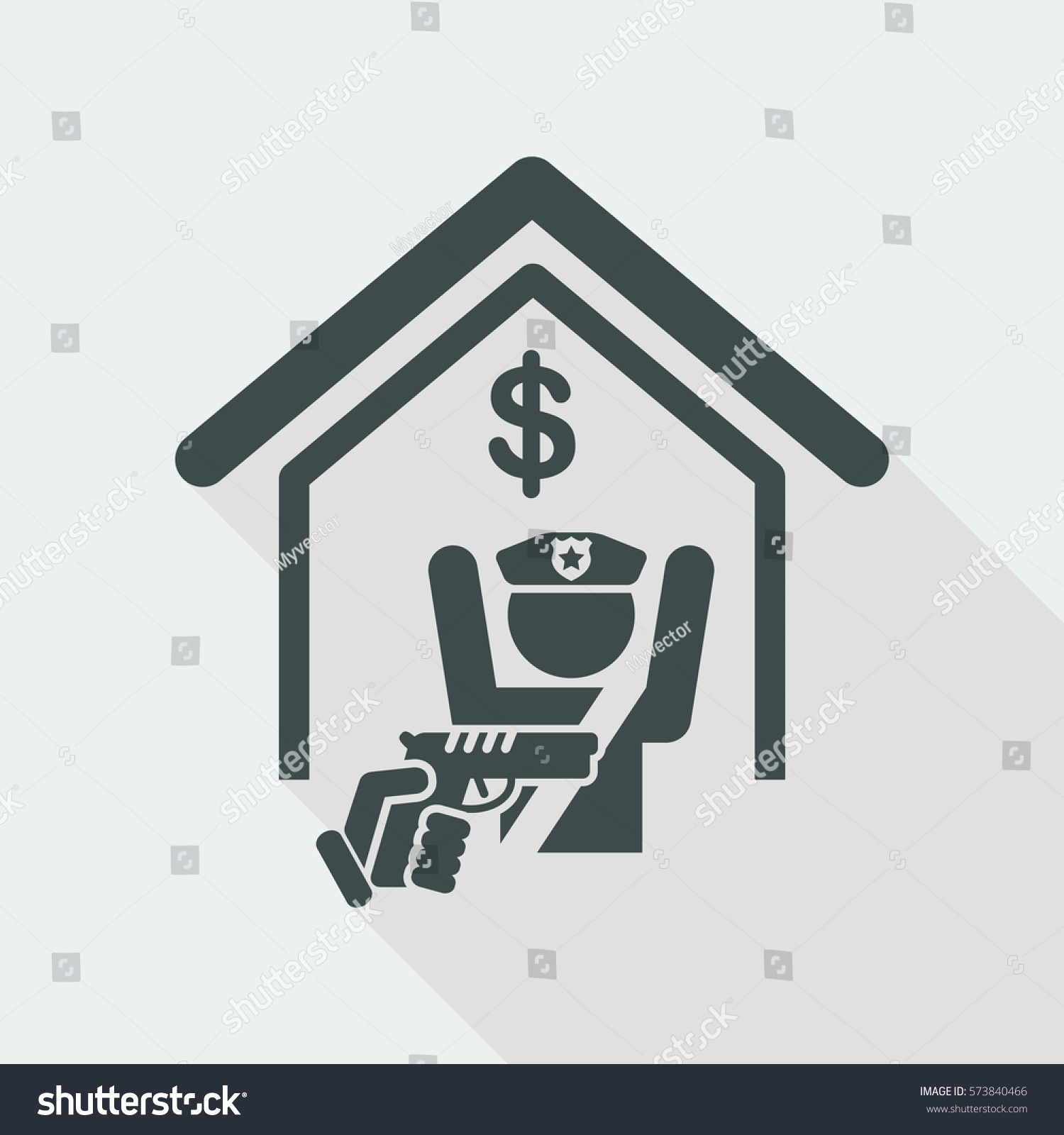 Heist Icon Royalty Free Stock Vector 573840466