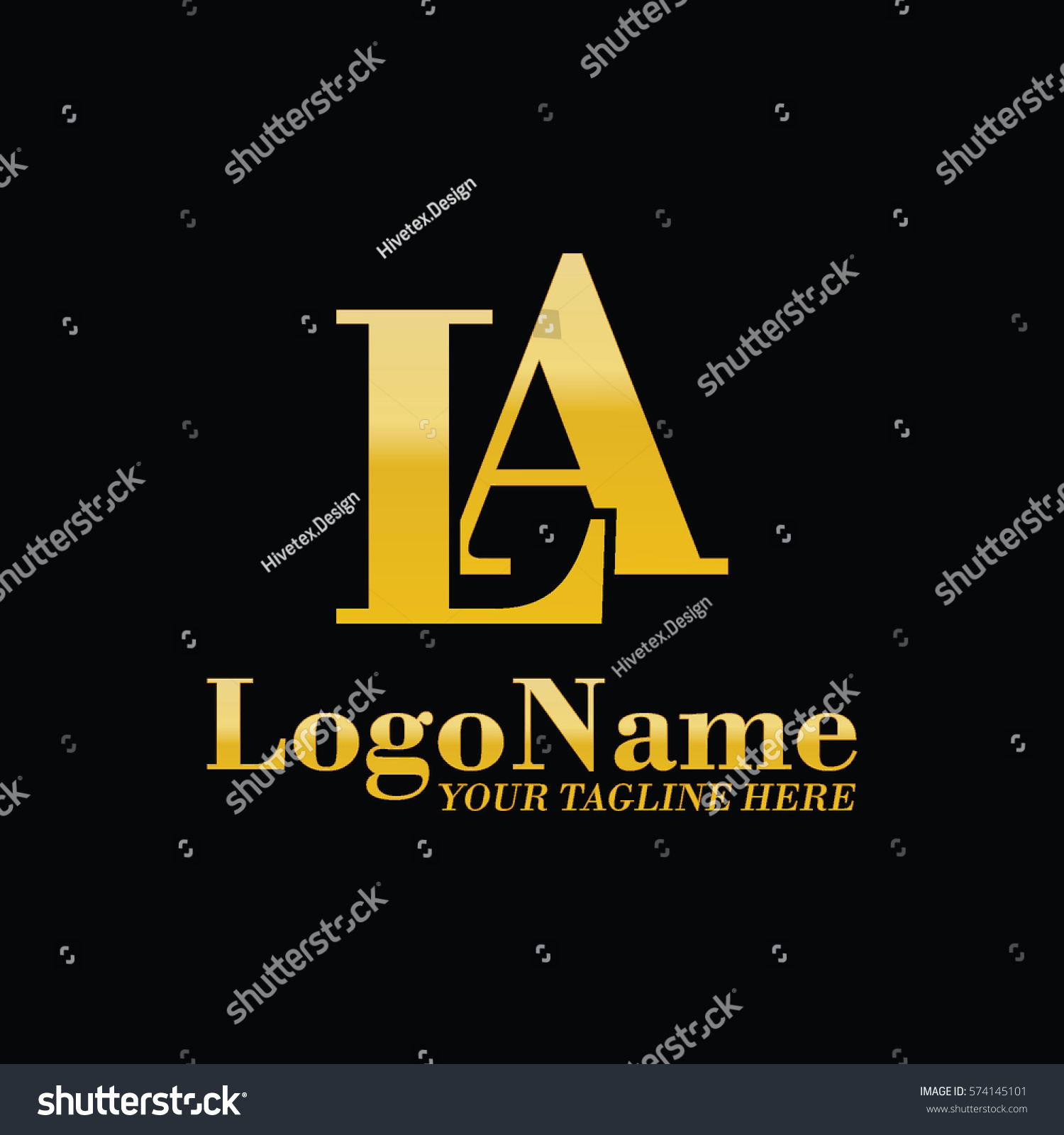 LA Logo - Royalty Free Stock Vector 574145101 - Avopix.com