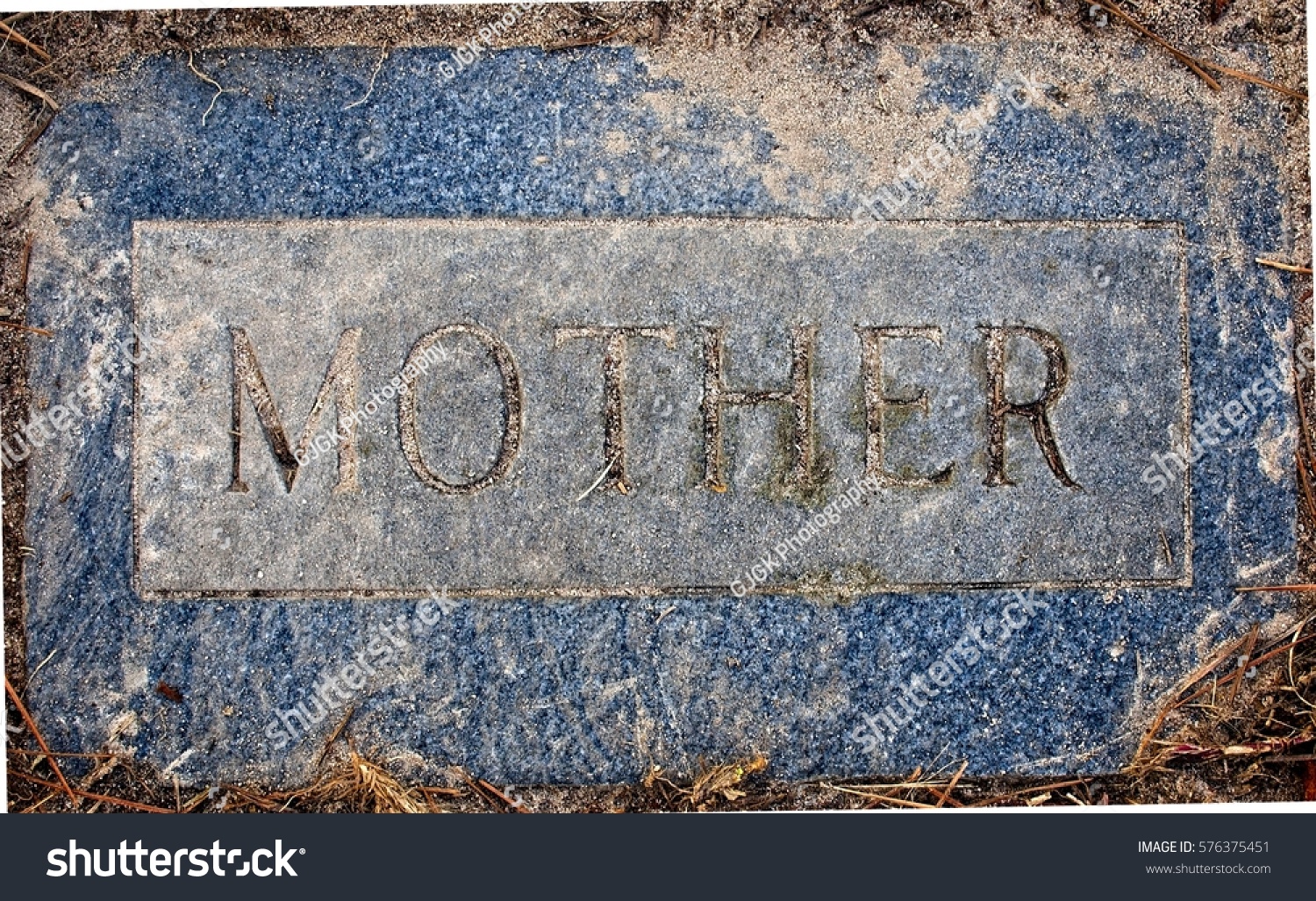 Grave Marker named MOTHER with no name or dates. - Royalty Free Stock ...