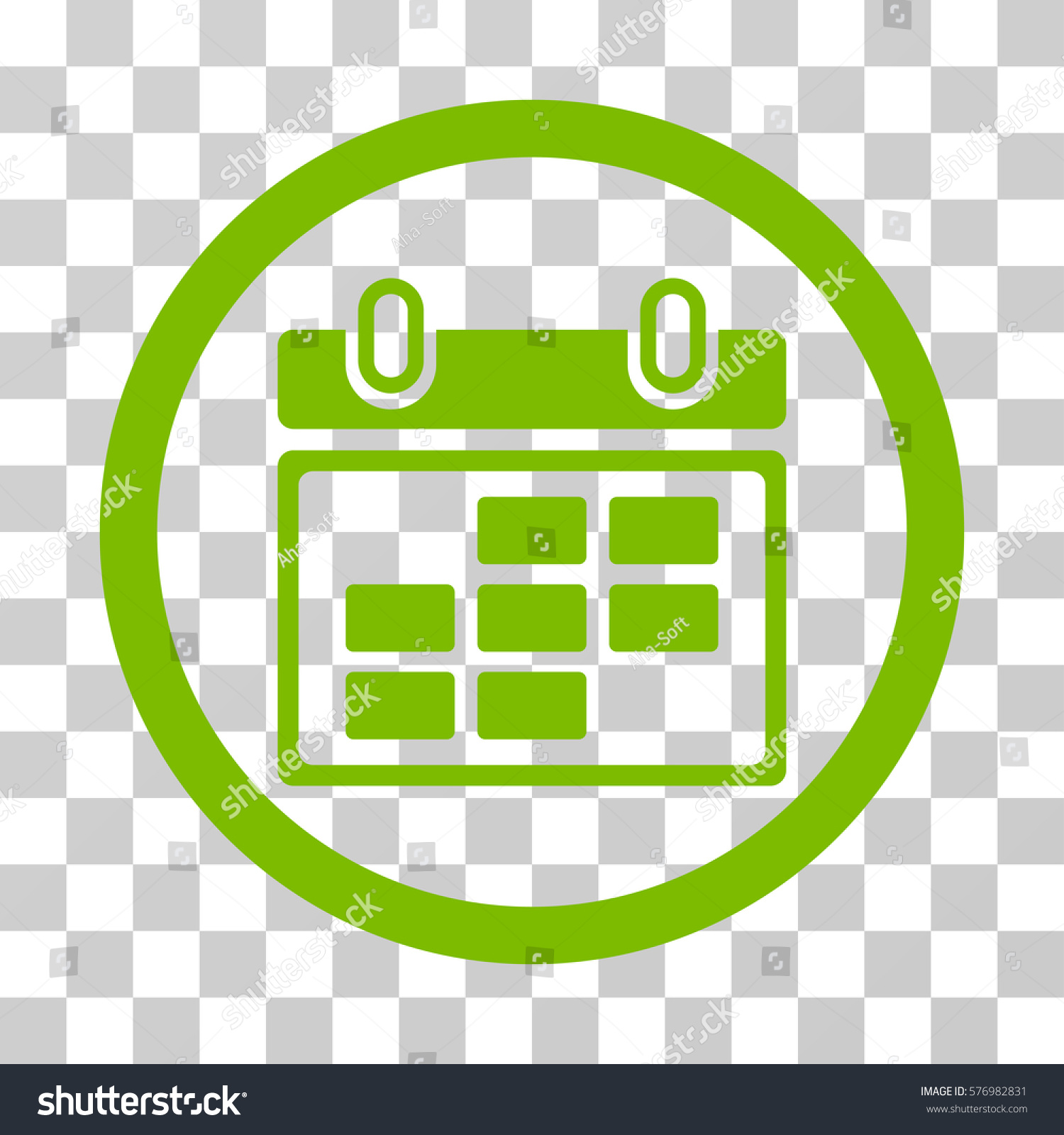 Month Calendar rounded icon. Vector illustration - Royalty Free Stock ...