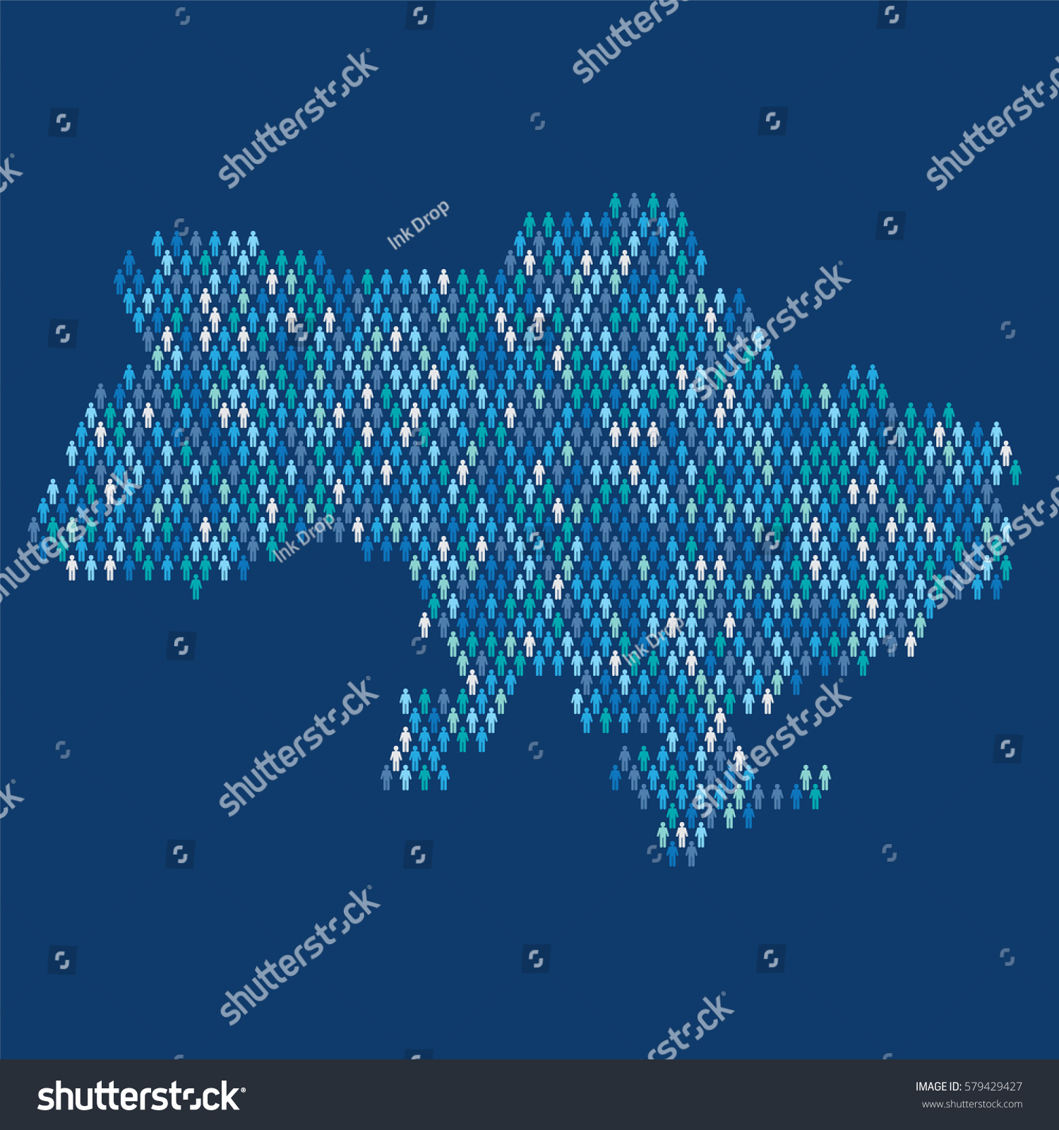 Ukraine country map made up of people icon - Royalty Free Stock Vector ...