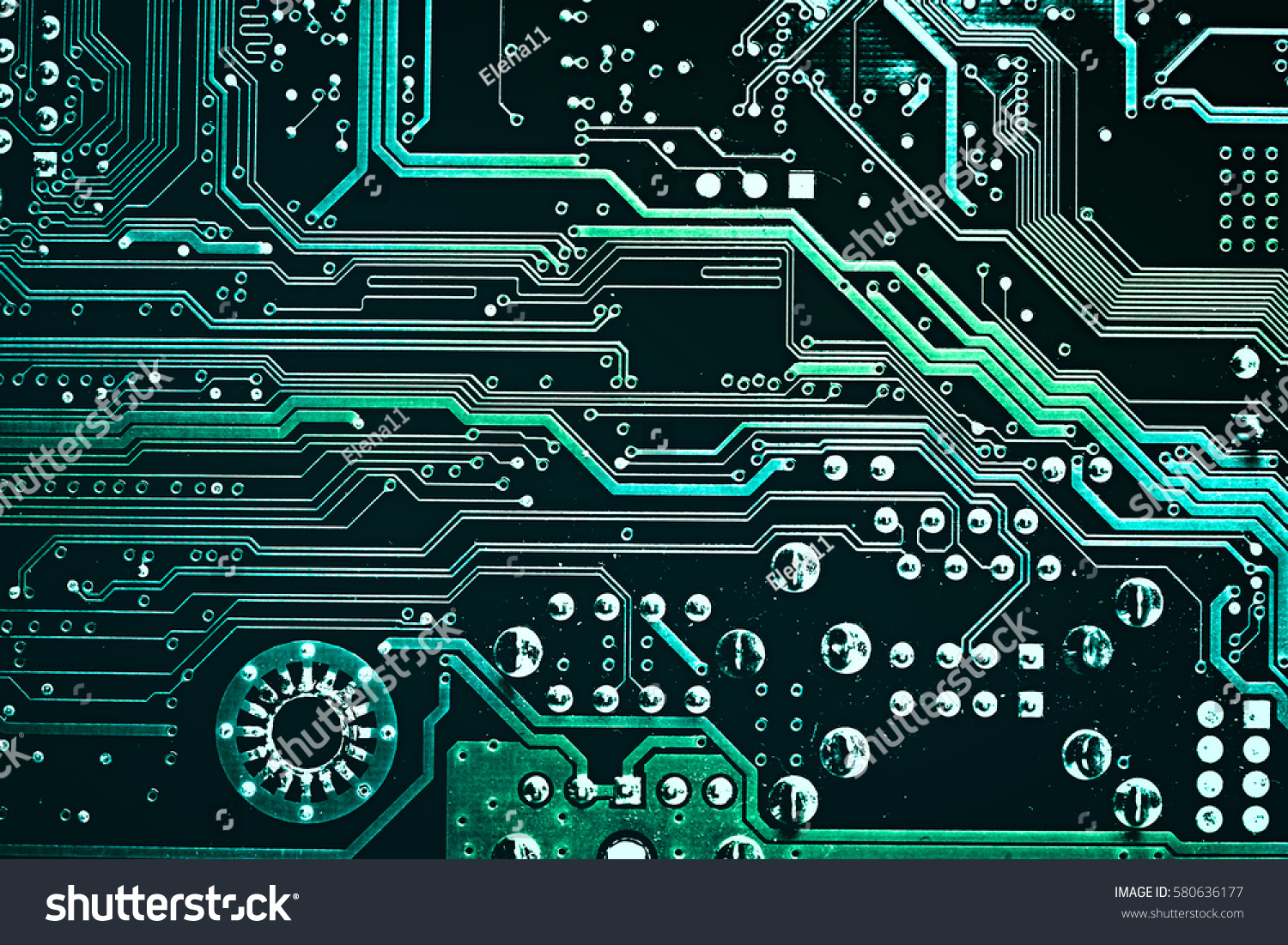 Circuit board. Electronic computer hardware technology. Motherboard digital chip. Tech science background. Integrated communication processor. Information engineering component. #580636177