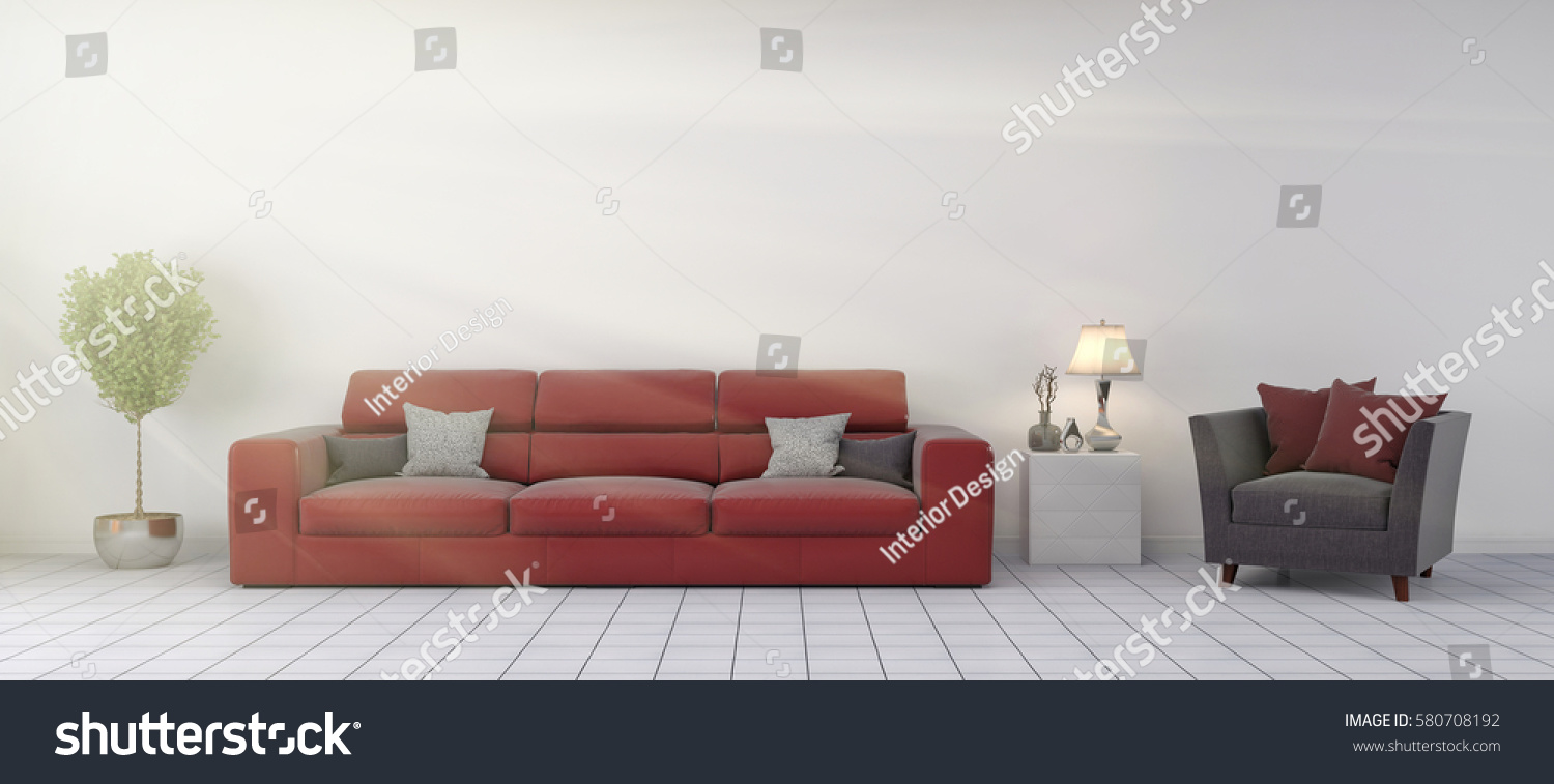 interior with sofa. 3d illustration #580708192