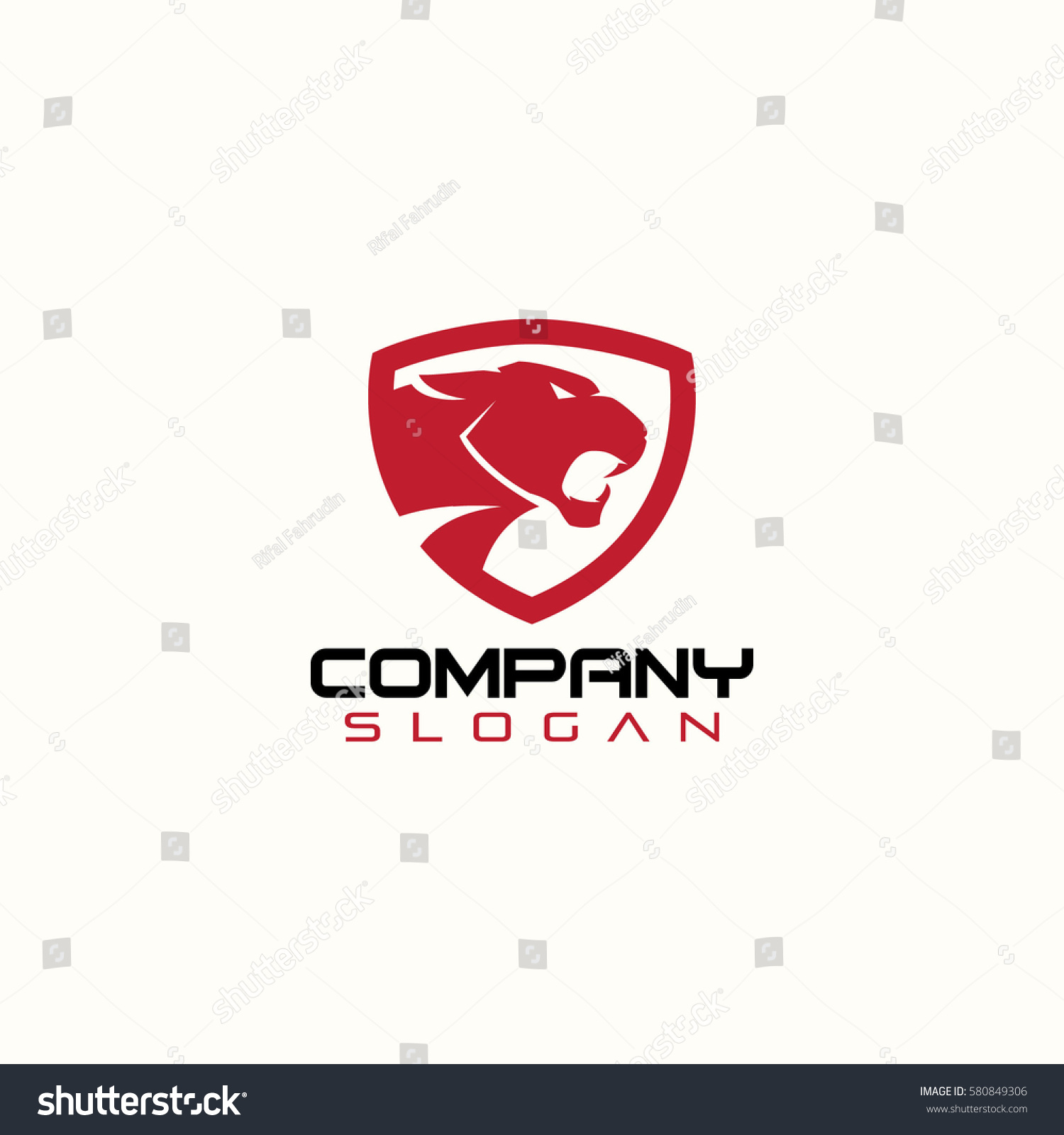 abstract saber-tooth cat head logo - Royalty Free Stock Vector ...