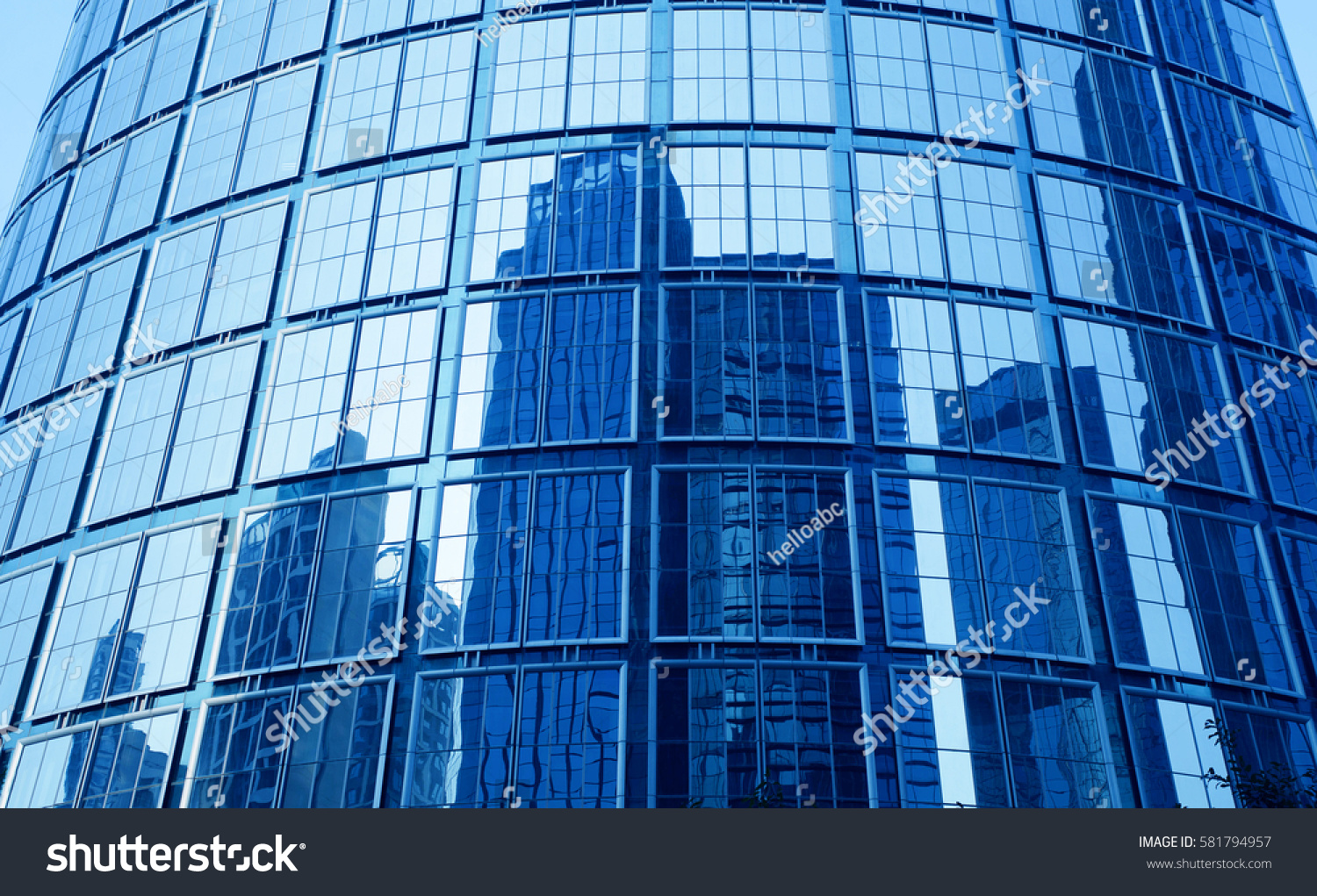 modern office building exterior reflect skyscrapers #581794957