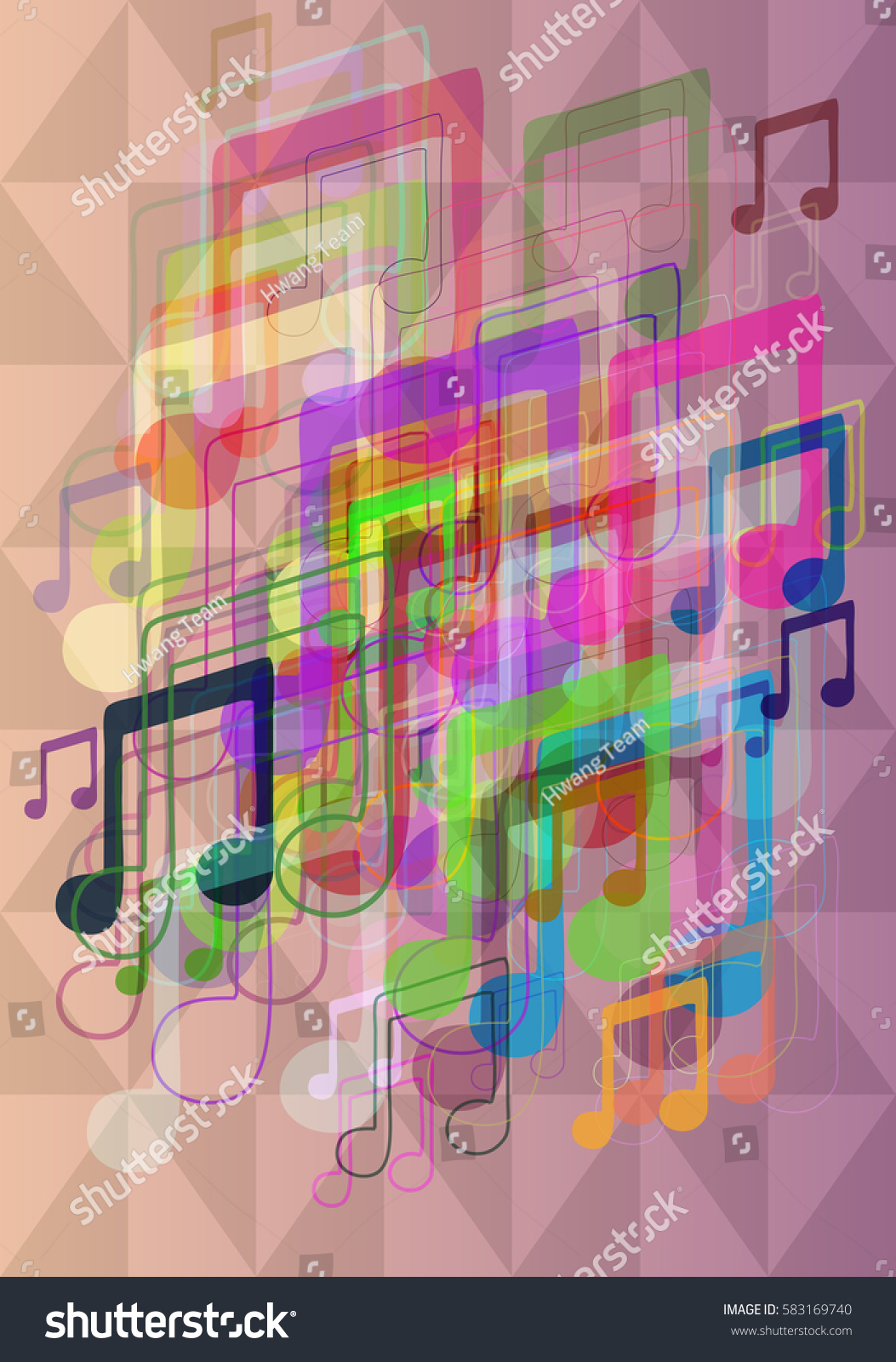 musical note vector background #583169740