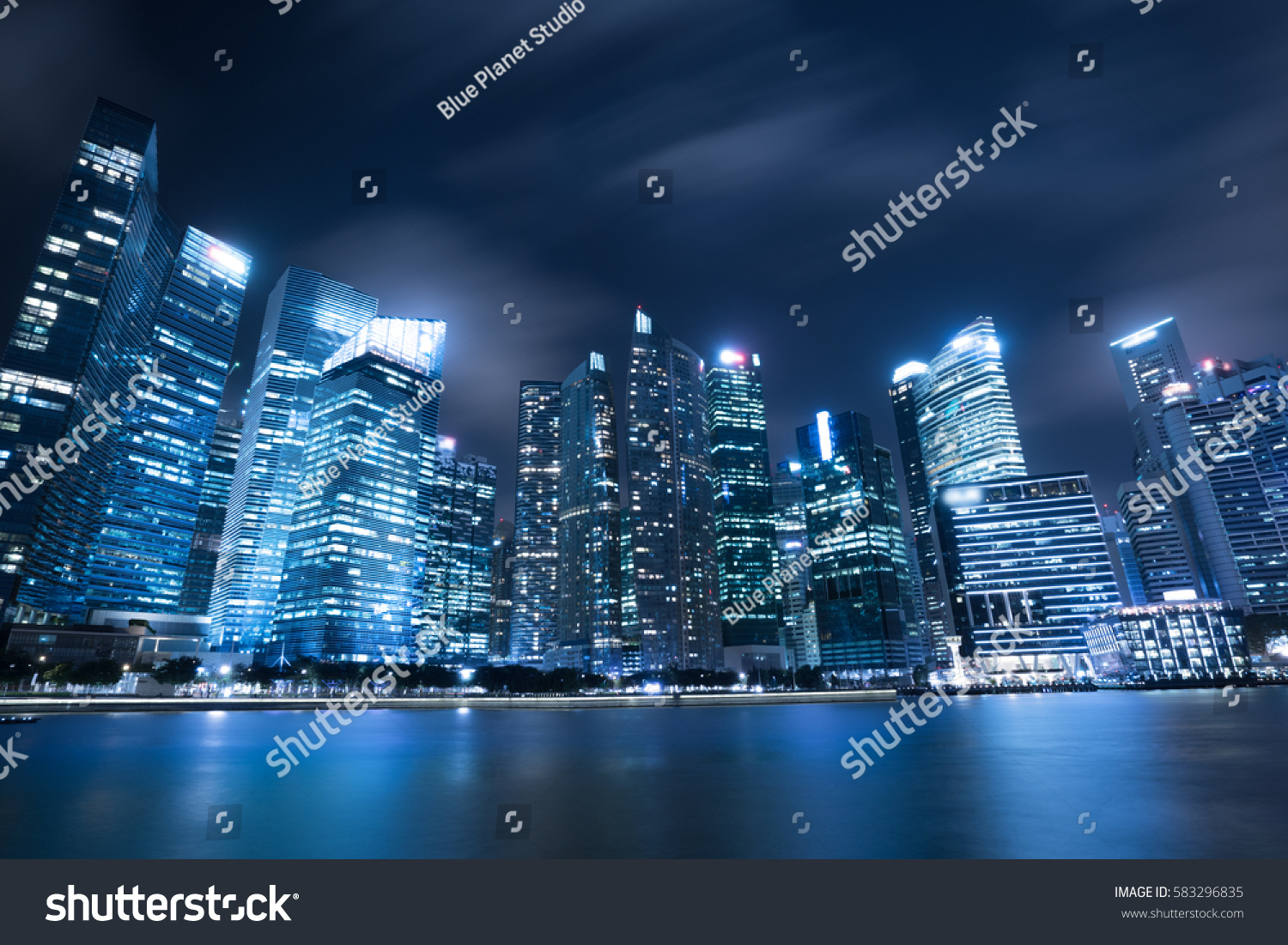 Modern architecture, office building cityscape background. #583296835