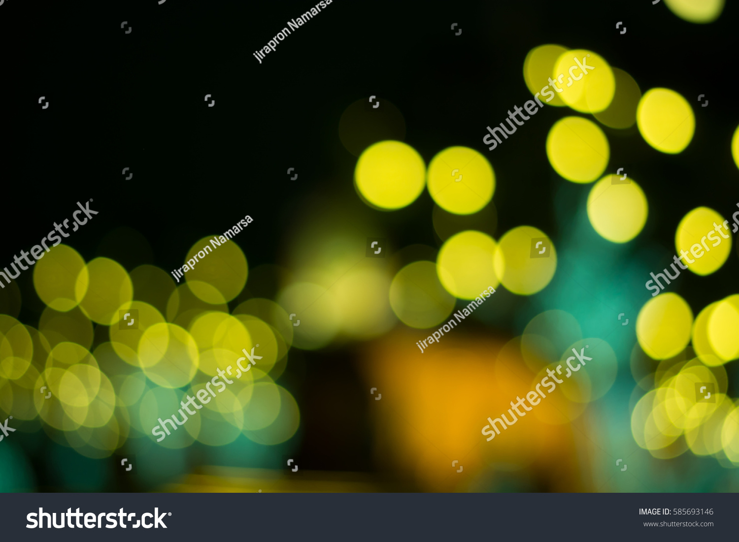 Park at night and the light, beautiful.Night city street lights  background,Lights blurred #585693146