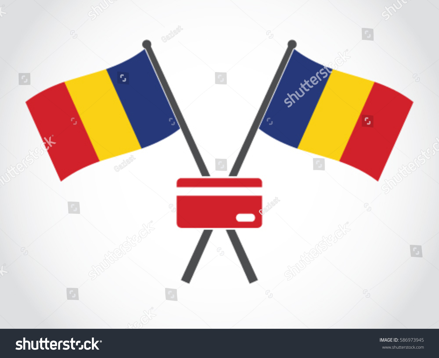 Romania Emblem Credit Debit Card #586973945