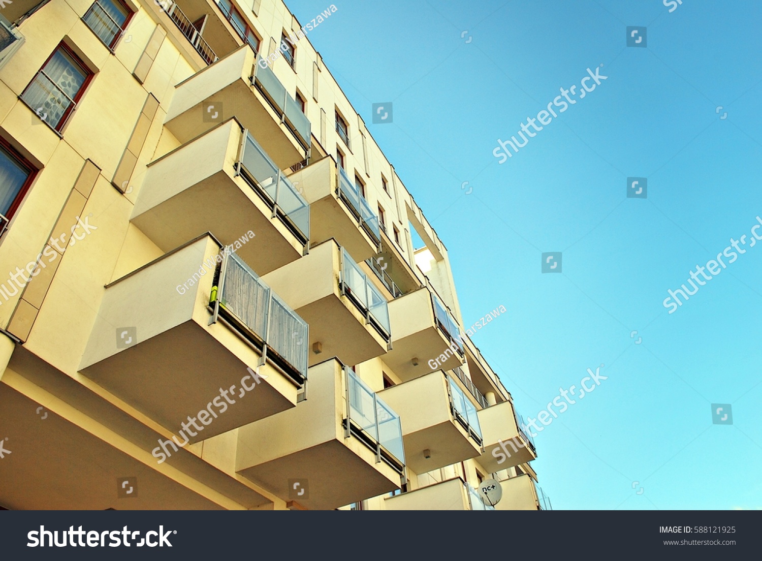 Modern, Luxury Apartment Building #588121925