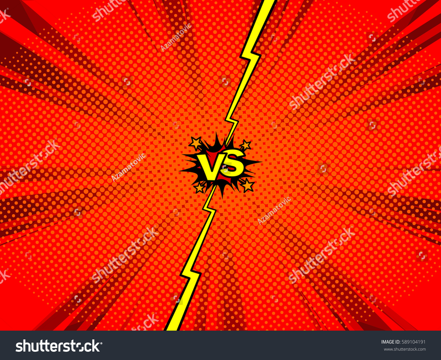 Comic Book Versus Template Background Classic Royalty Free Stock