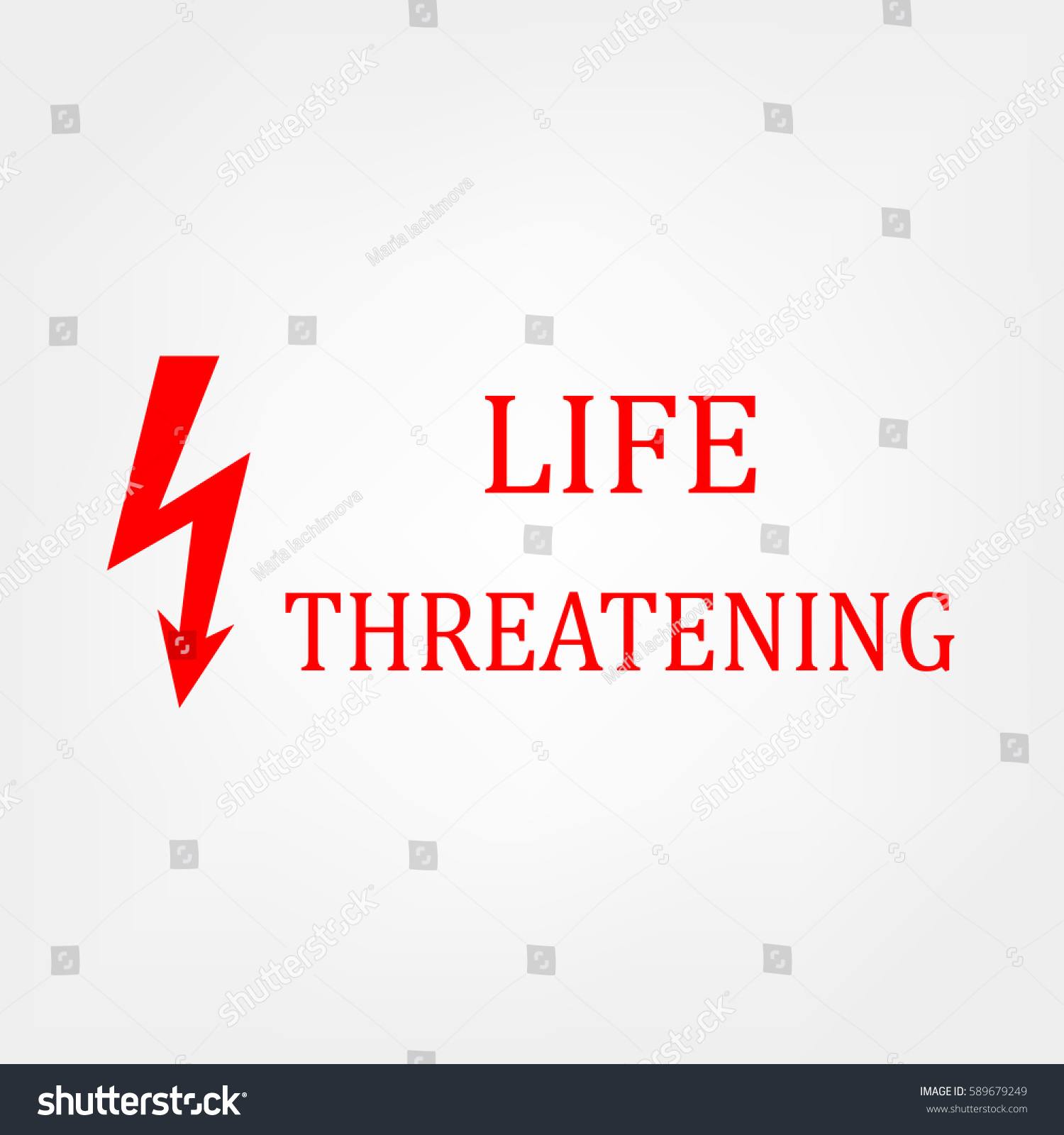 life threatening - Royalty Free Stock Vector 589679249 - Avopix.com