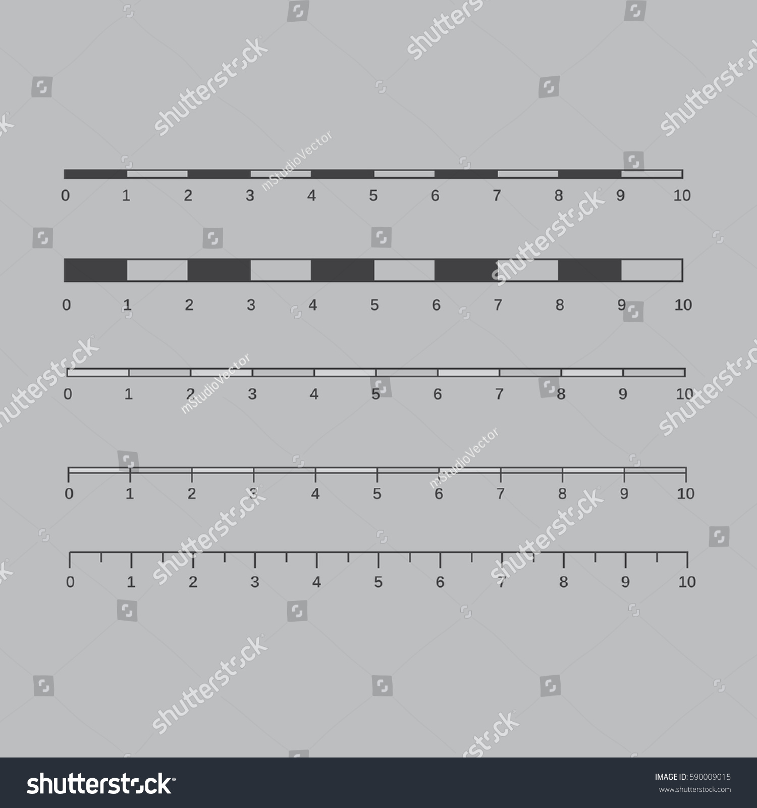 Map scales graphics for measuring distances - Royalty Free Stock Vector ...