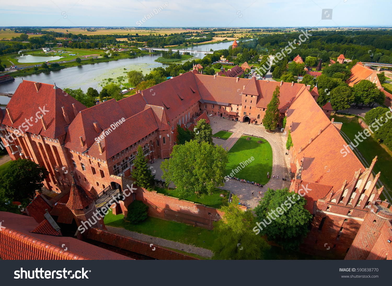 historical knights castle malbork in poland #590838770