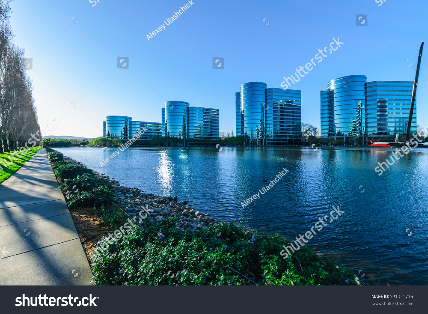 Modern Business Architecture. Silicon Valley, Redwood City, California, United States.
 #591021719