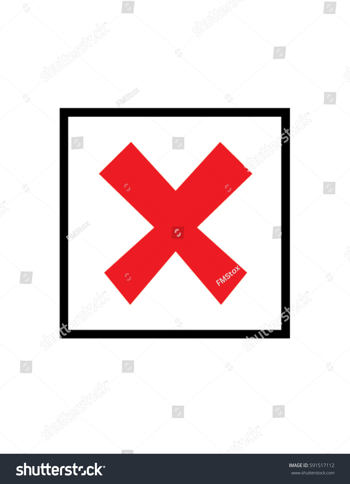 Vector No Check Mark - Royalty Free Stock Vector 591517112 - Avopix.com