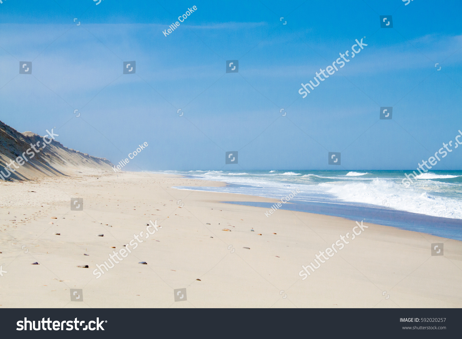 Empty beach #592020257