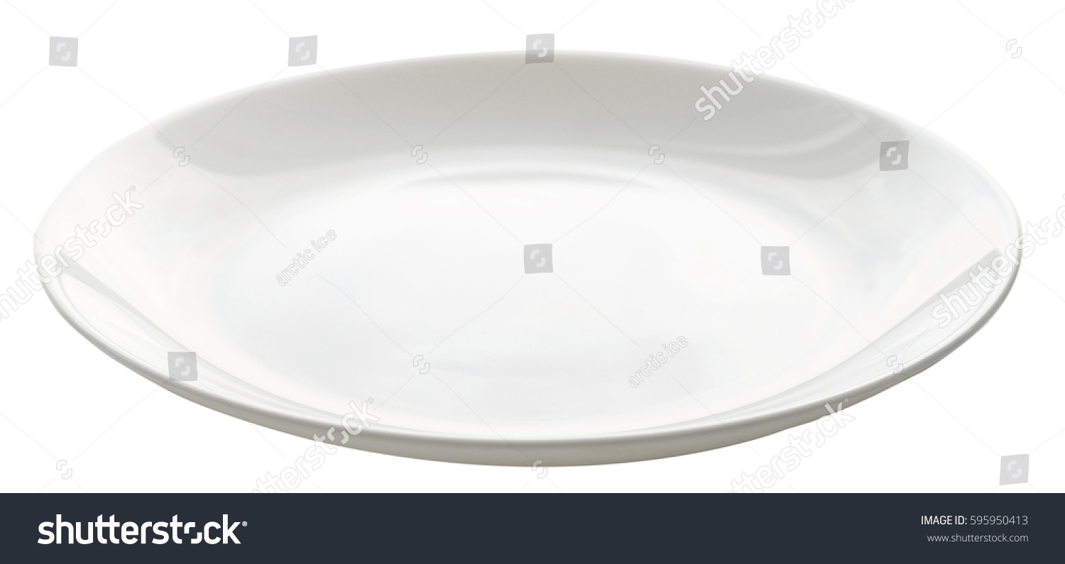 empty plate isolated on white #595950413