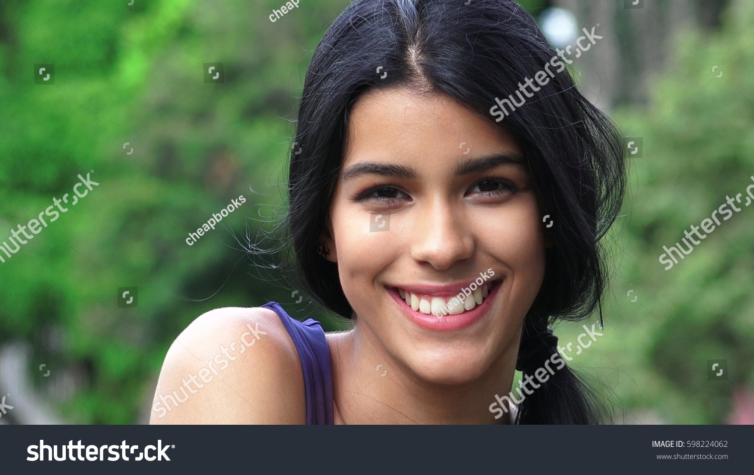 Person Smiling And Happy #598224062
