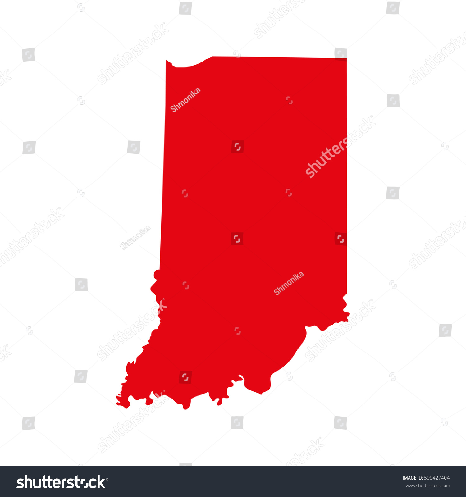 map of the U.S. state of Indiana  #599427404